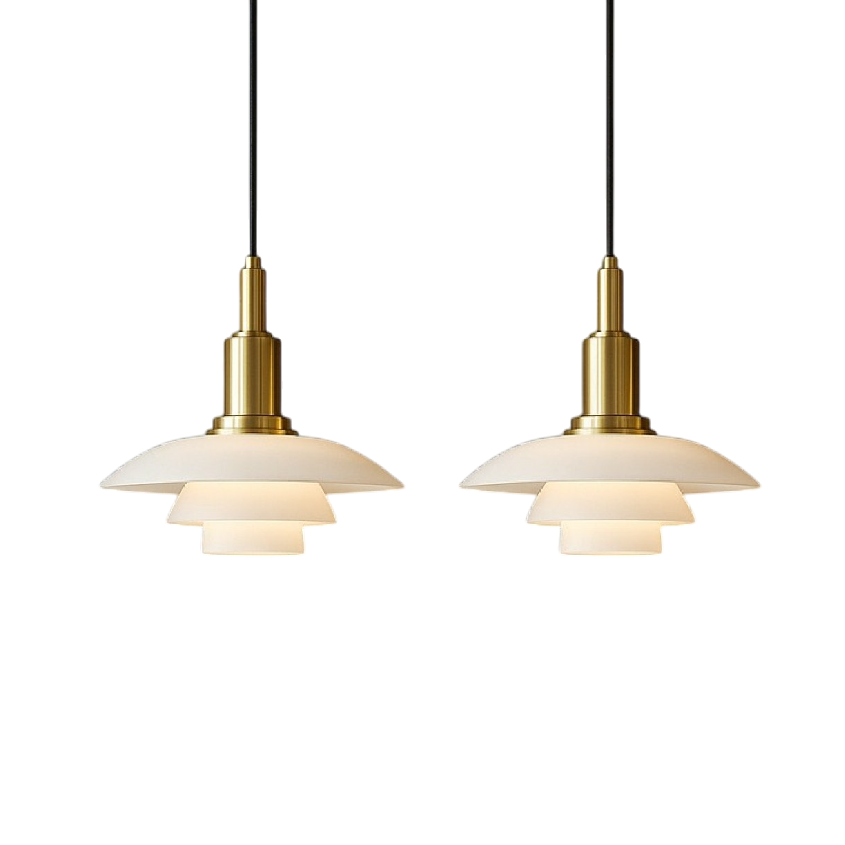 2/3 Head Lampe pendante design danoise
