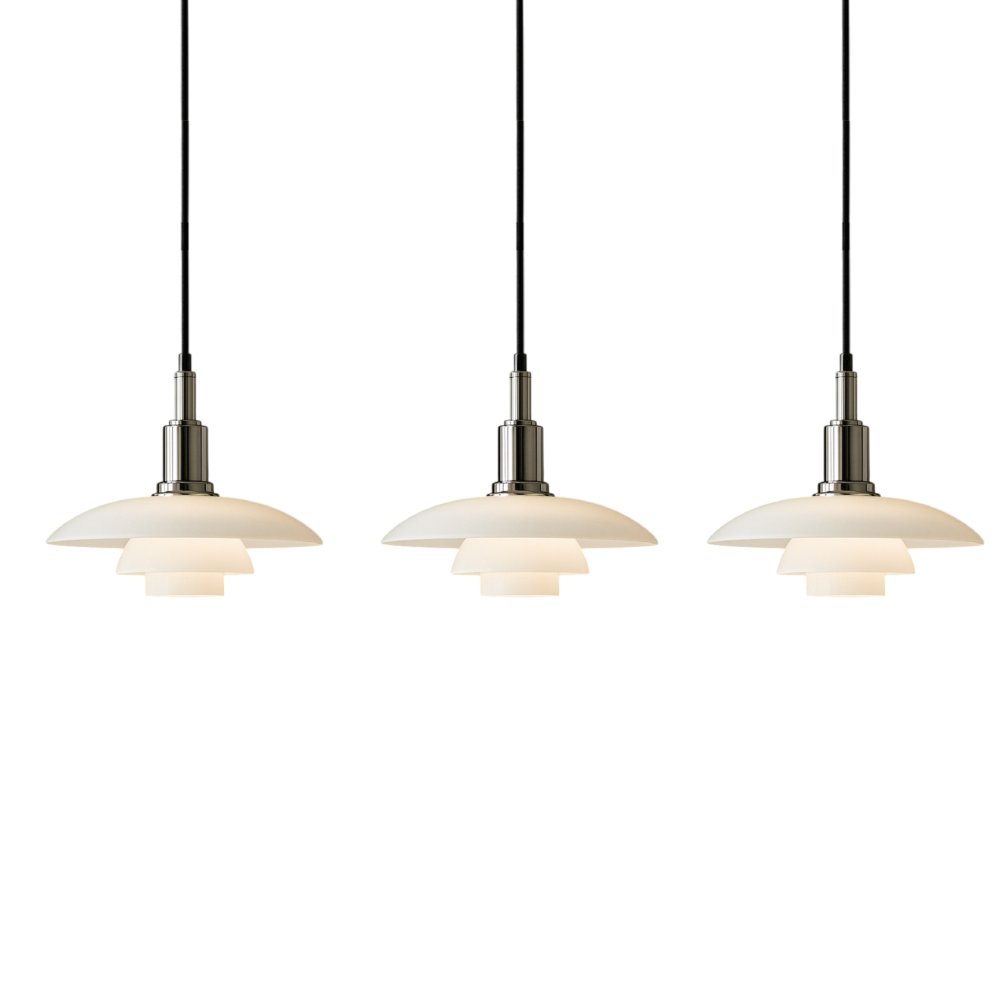 2/3 Head Lampe pendante design danoise