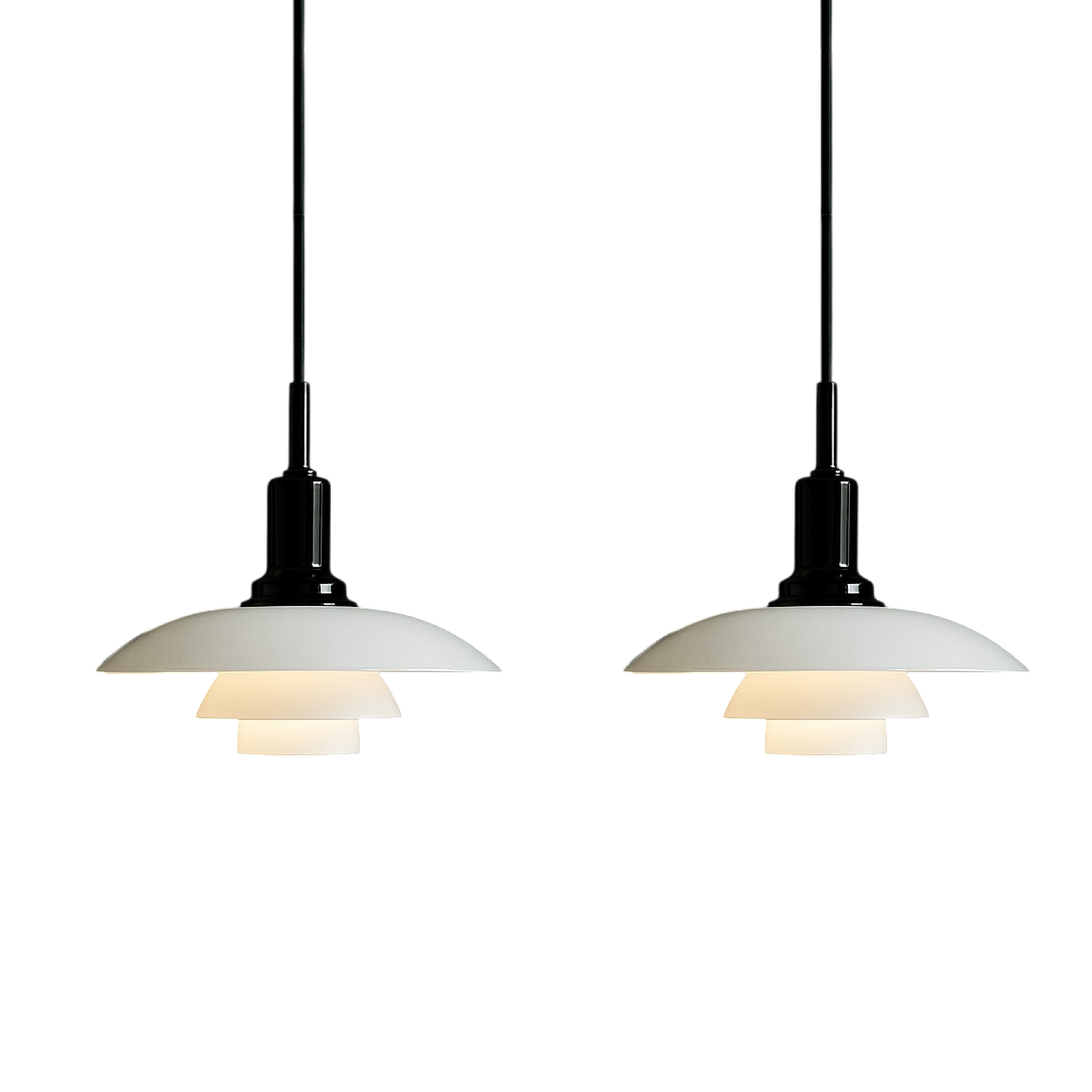 2/3 Head Lampe pendante design danoise