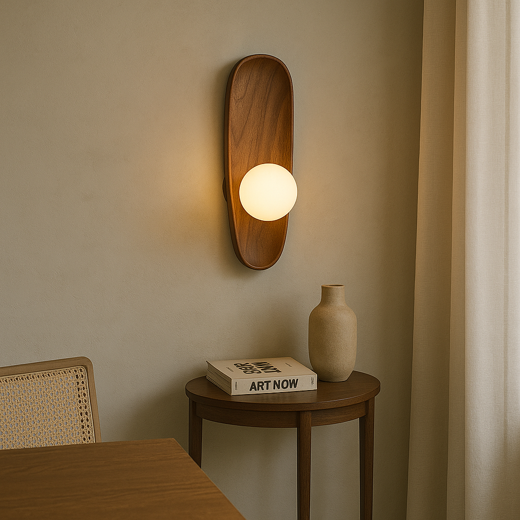 Lampe murale en bois Mirdor