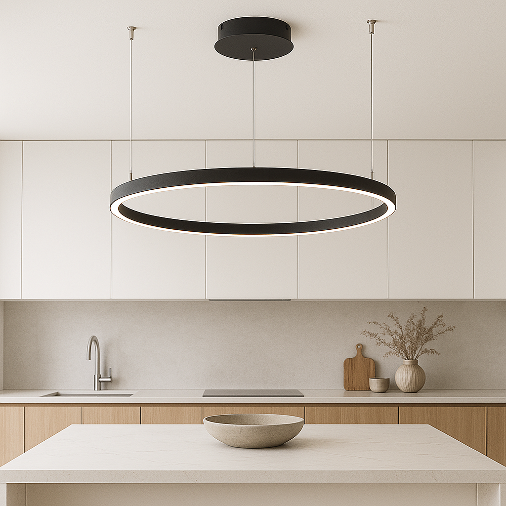 Lampe pendante anneau nordique