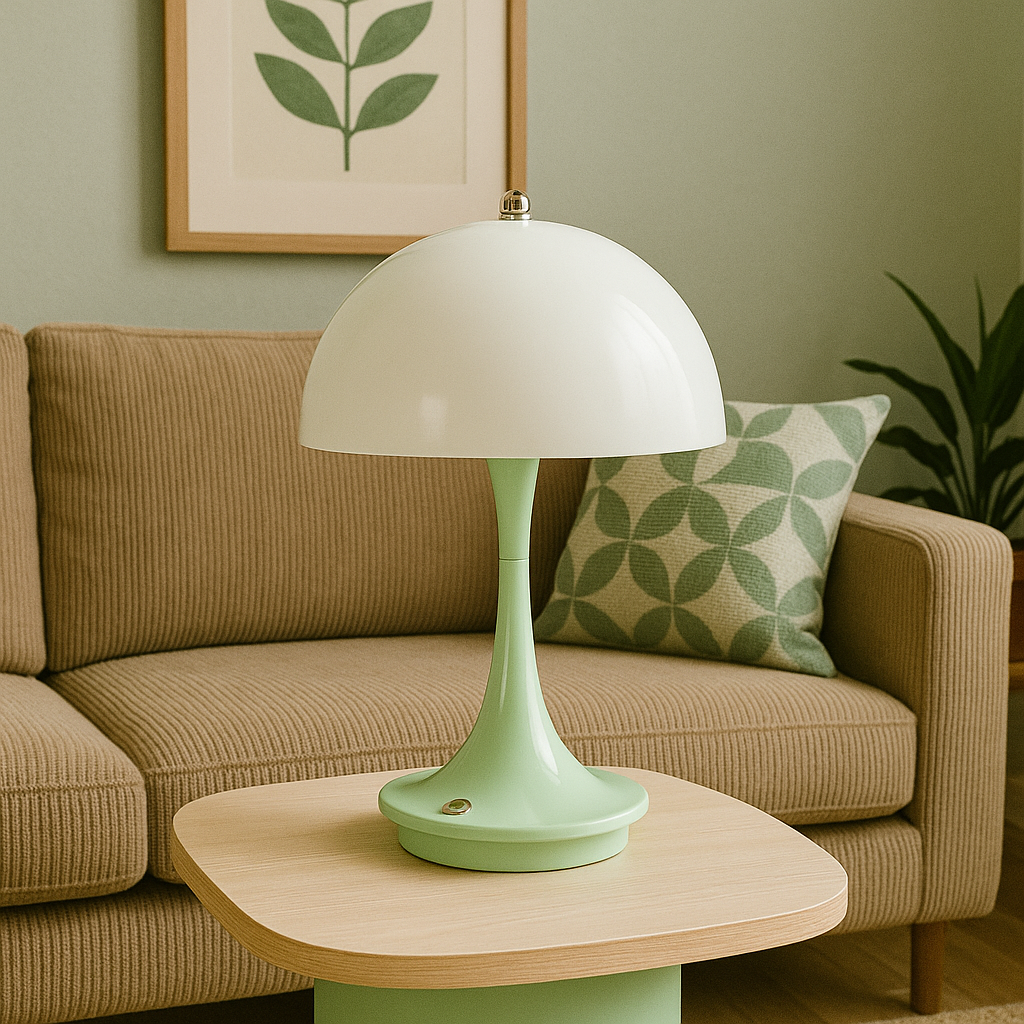 Lampe à poser en forme de champignon