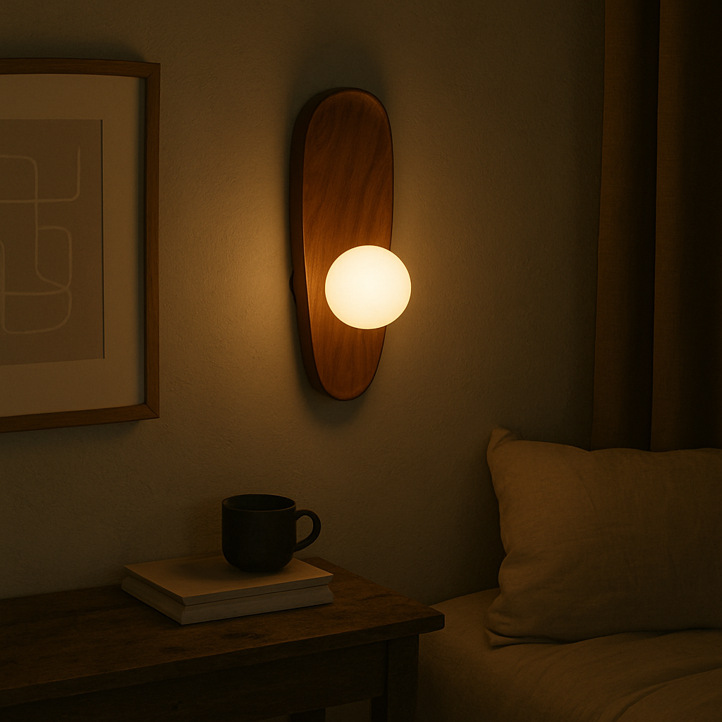 Lampe murale en bois Mirdor