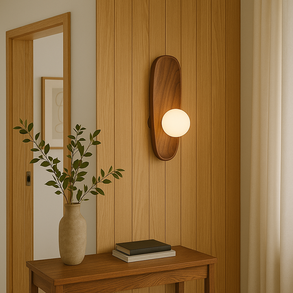 Lampe murale en bois Mirdor