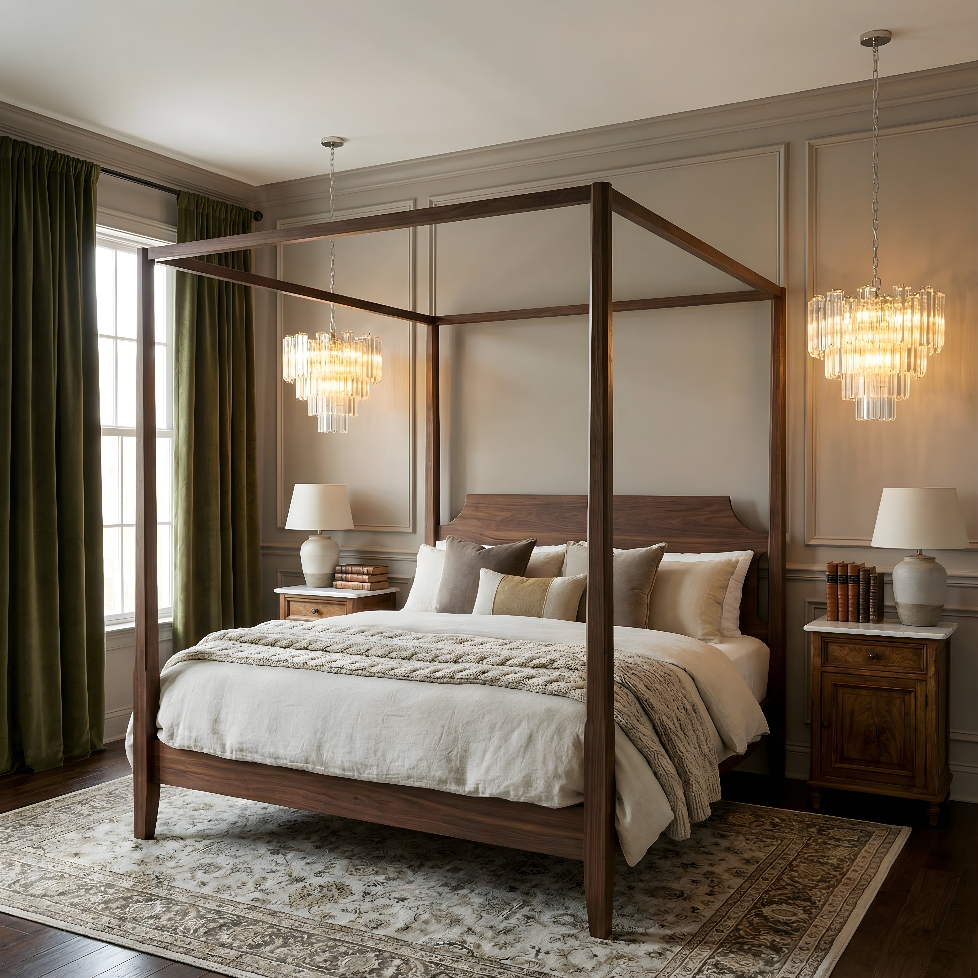 Lustre en verre français