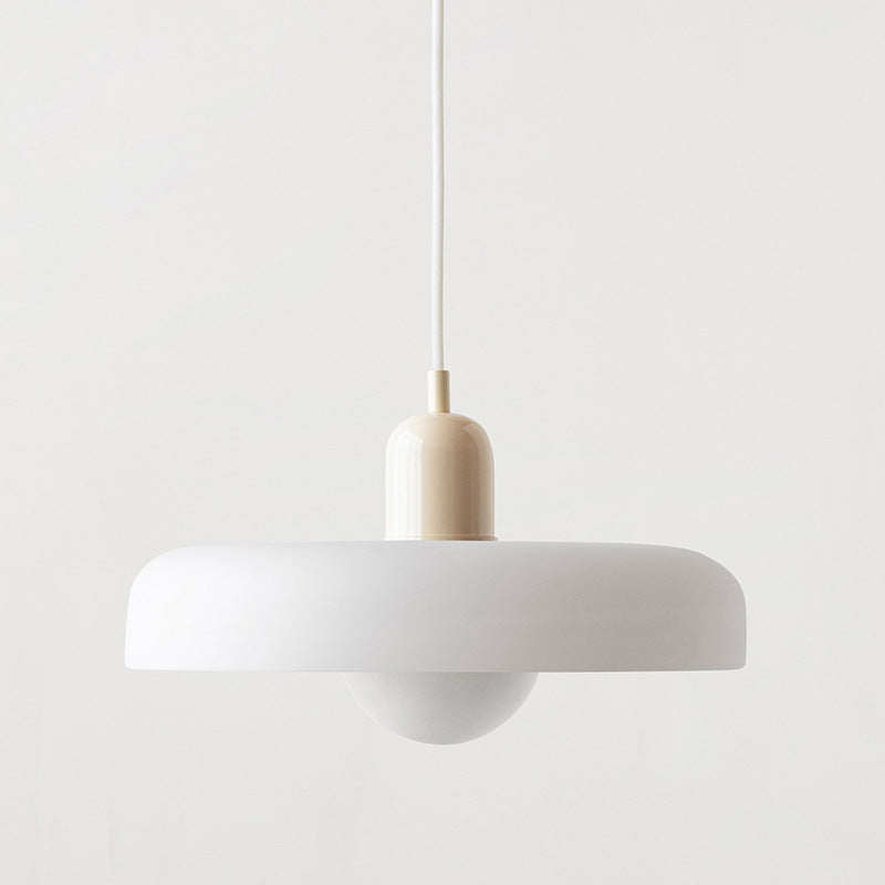 Lampe pendante Bauhaus en verre coloré