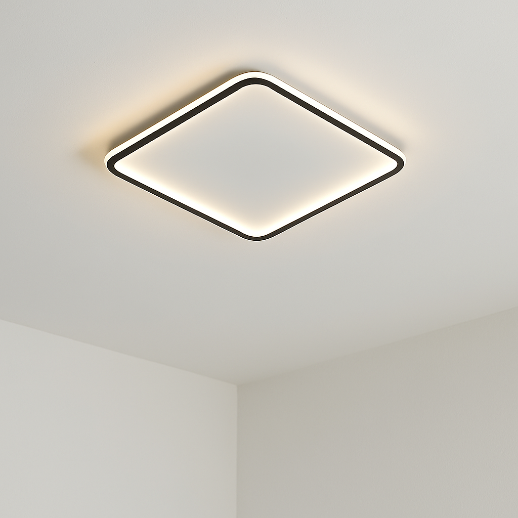 Mysaglobe Plafonnier carré scandinave