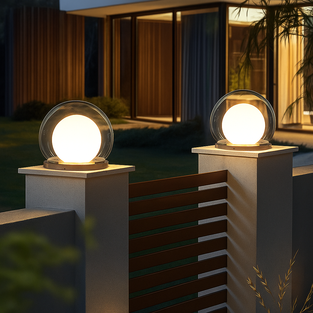 Lampe lunaire à pilier solaire