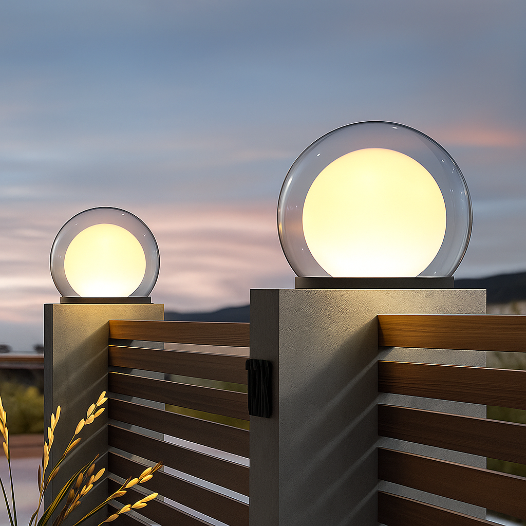 Lampe lunaire à pilier solaire