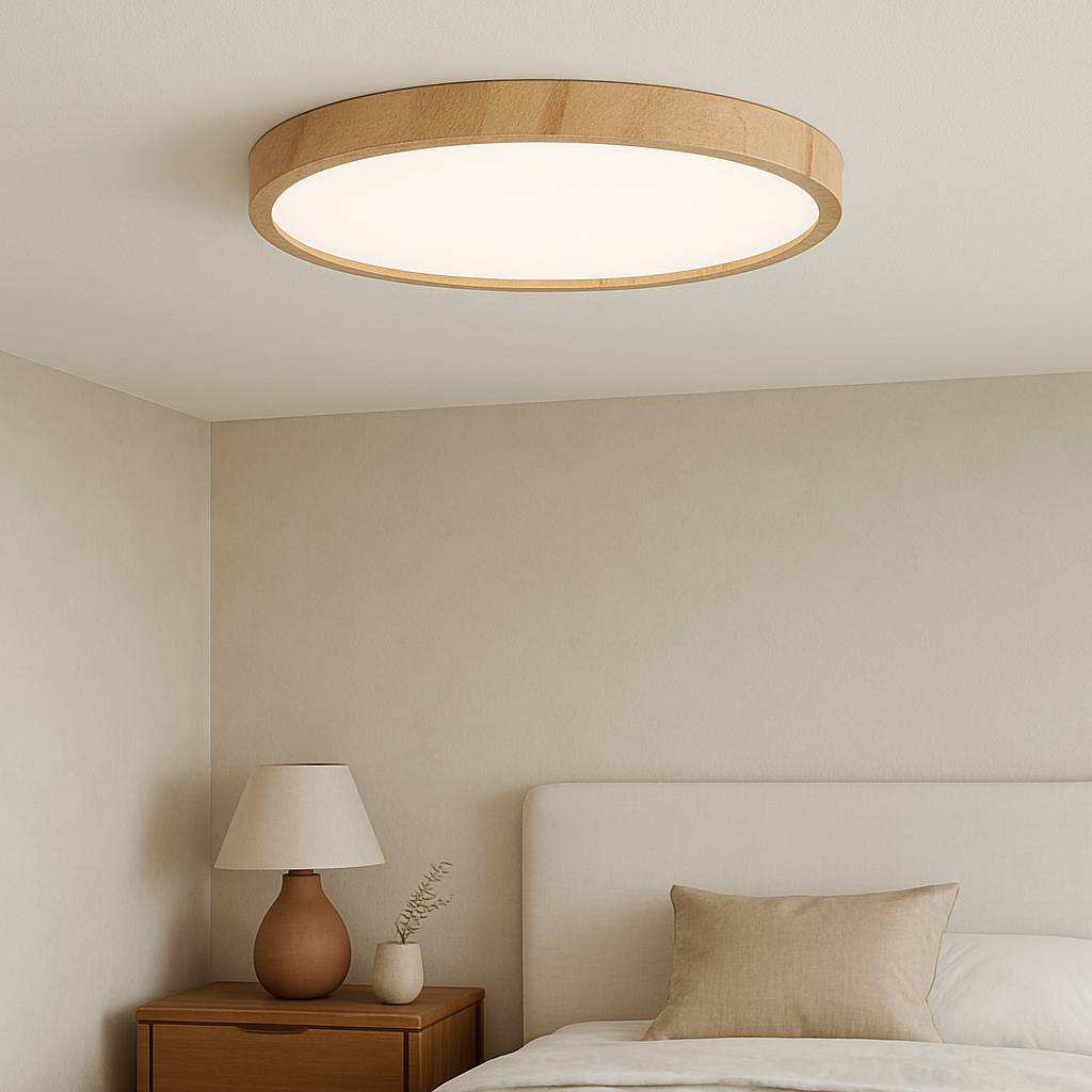 Plafonnier grain de bois