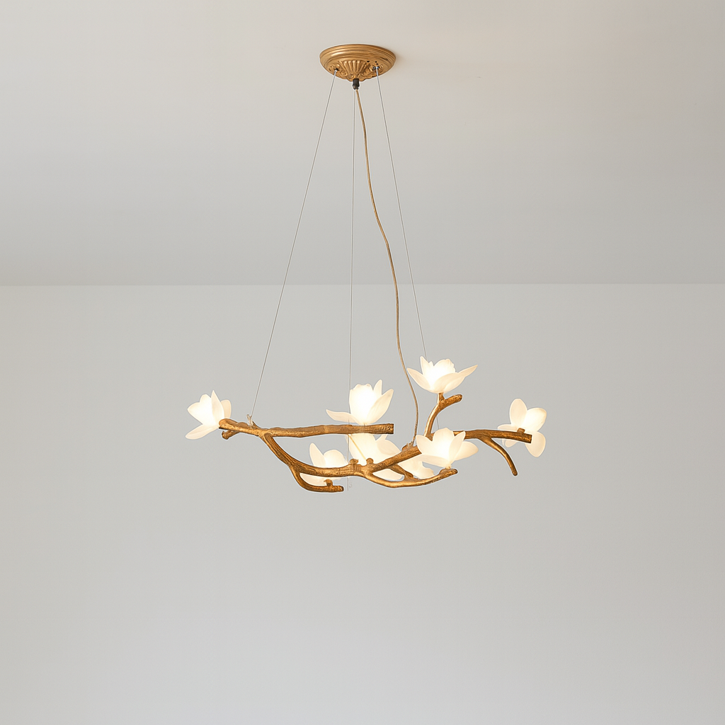 Lustre en forme de branche d'arbre