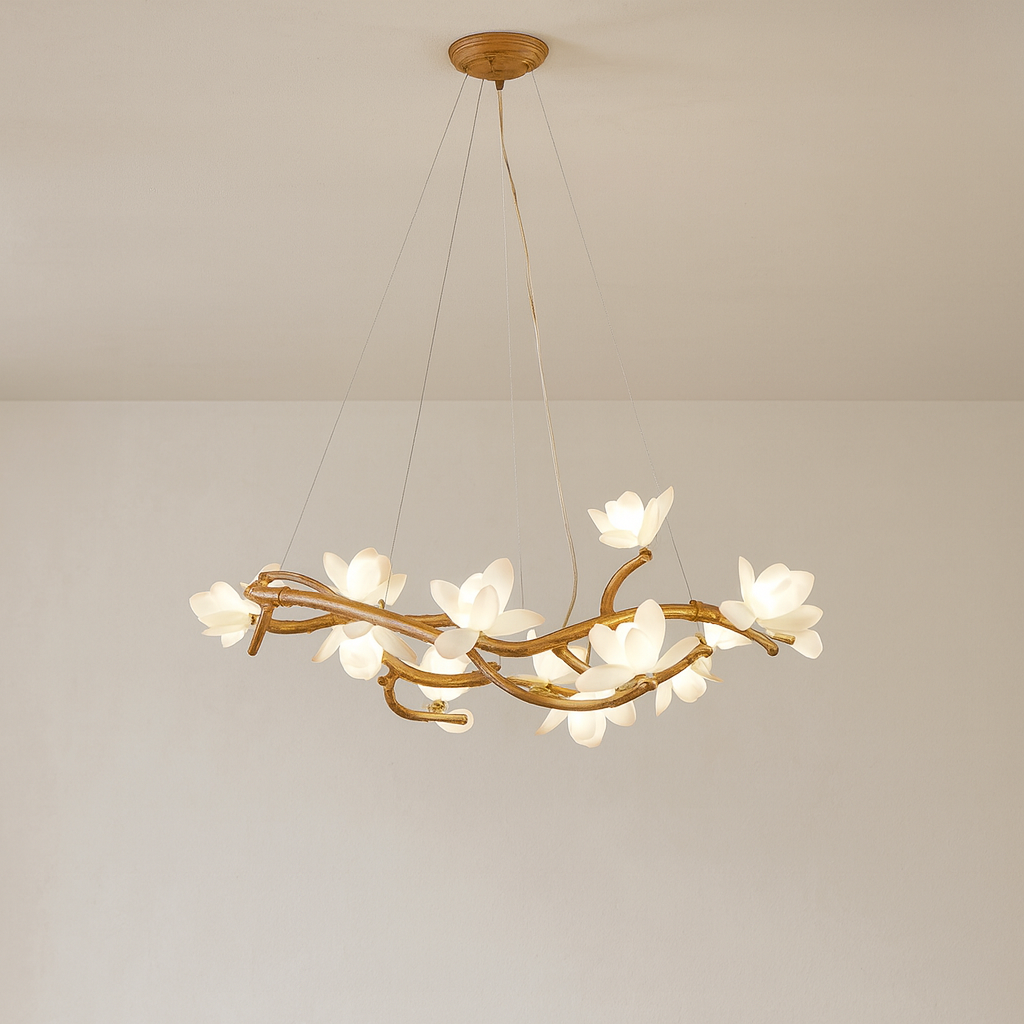 Lustre en forme de branche d'arbre