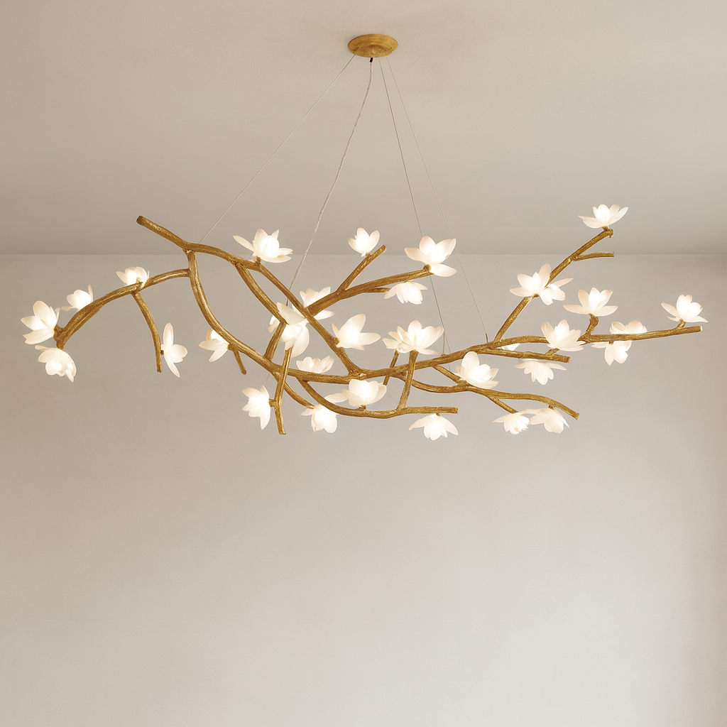 Lustre en forme de branche d'arbre