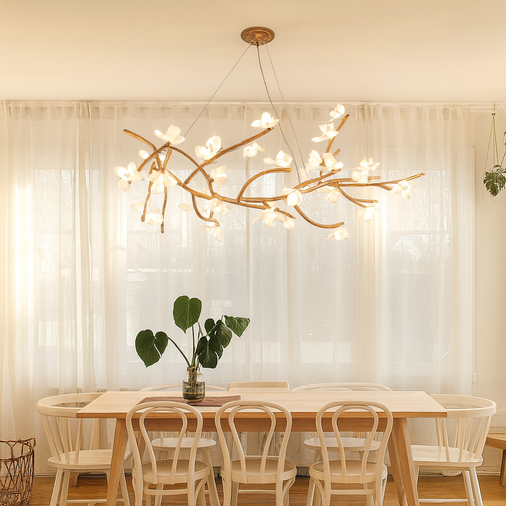Lustre en forme de branche d'arbre