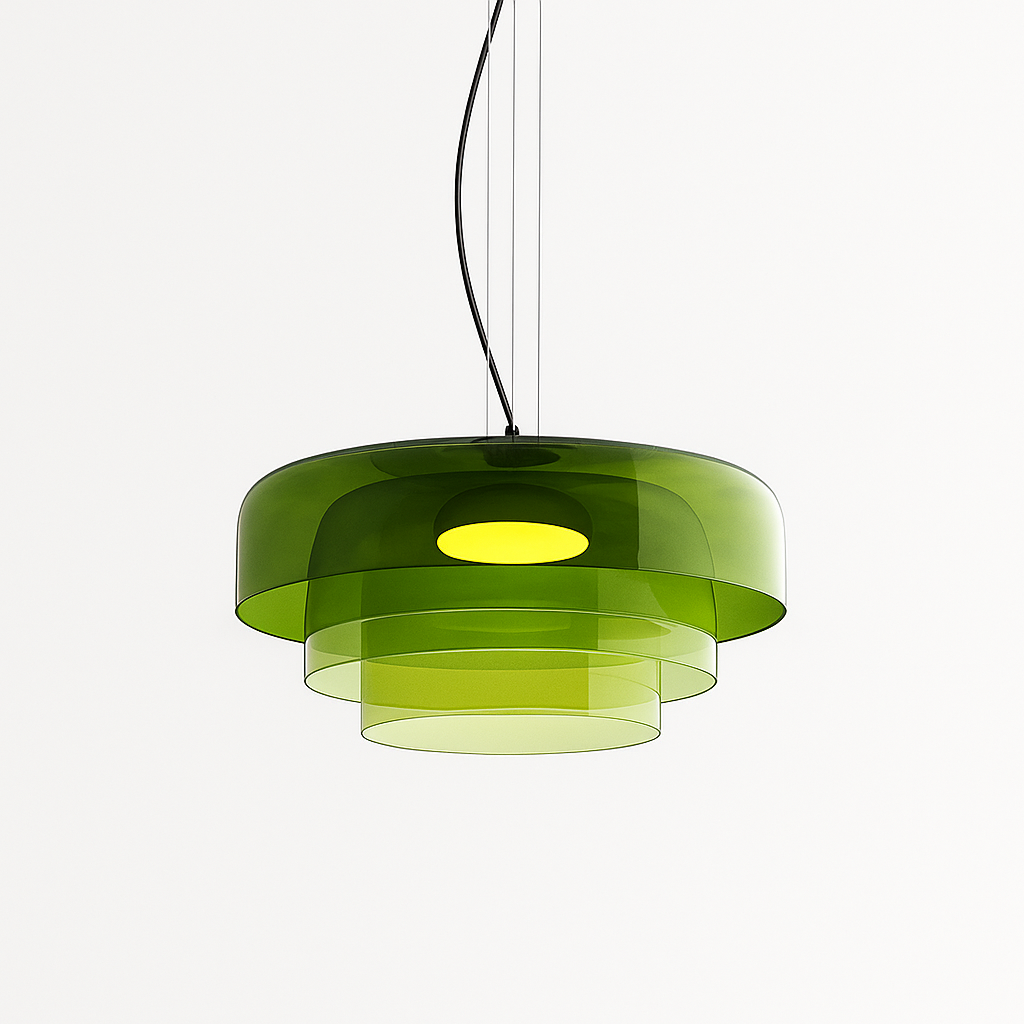 Lampe pendante en verre