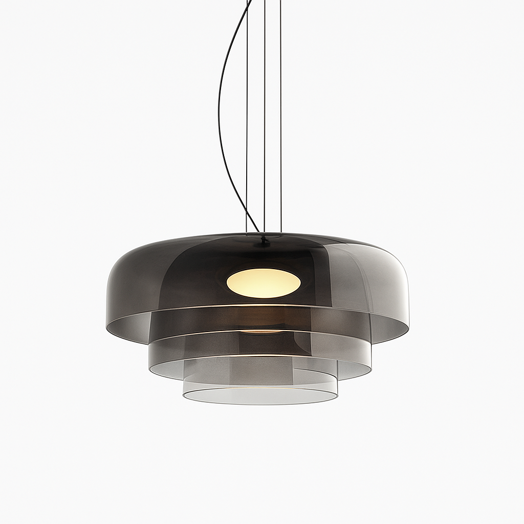 Lampe pendante en verre