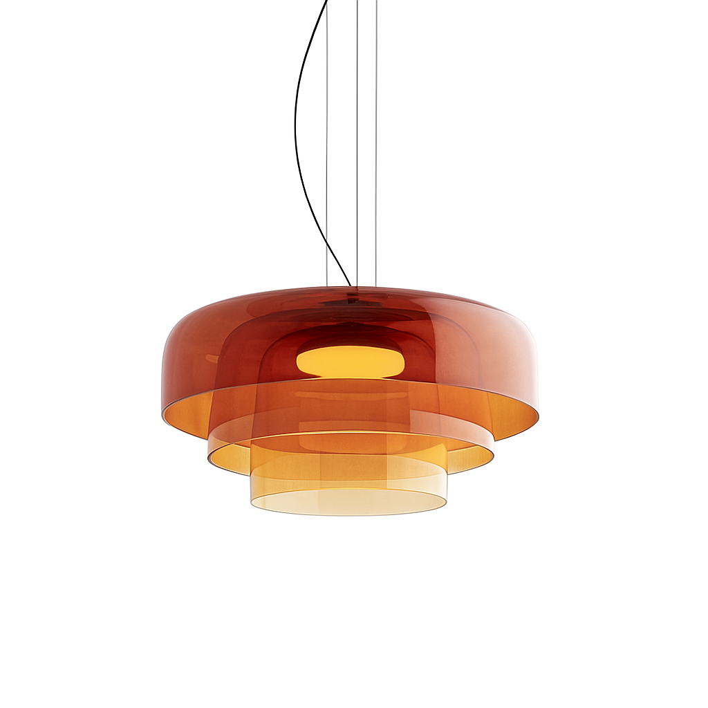 Lampe pendante en verre