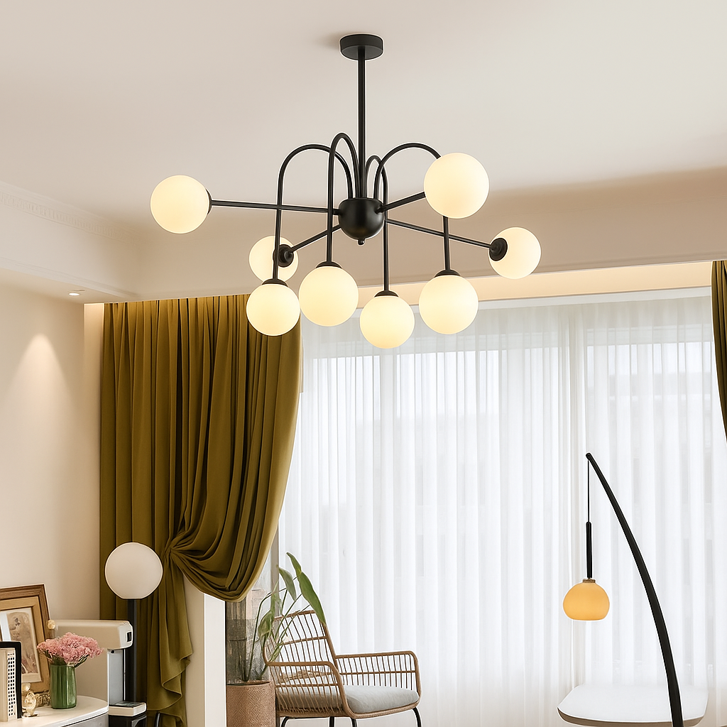 Lustre en poutre d'art