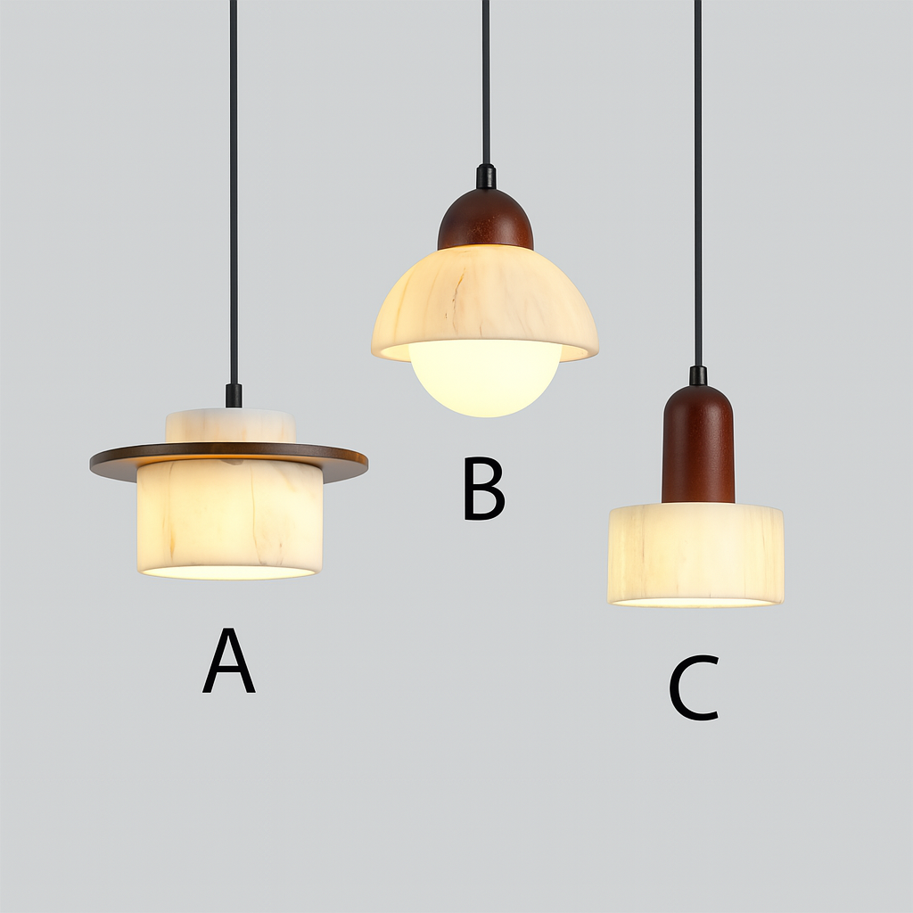 Lampe pendante en marbre Alab