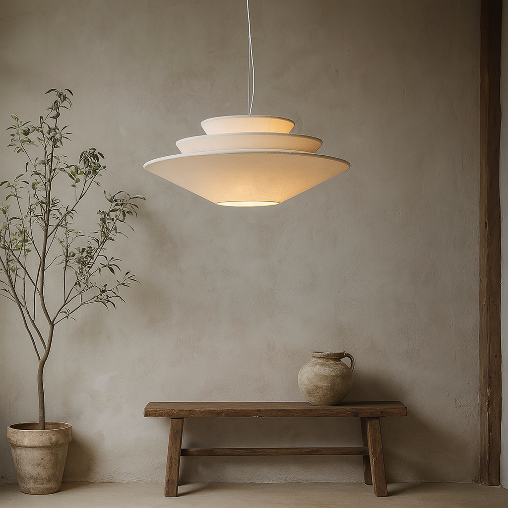 Lampe suspendue multicouche Wabi Sabi