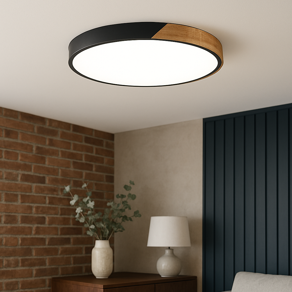 Plafonnier nordique en bois