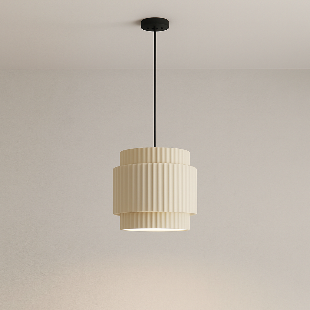 Lampe pendante colorée en céramique