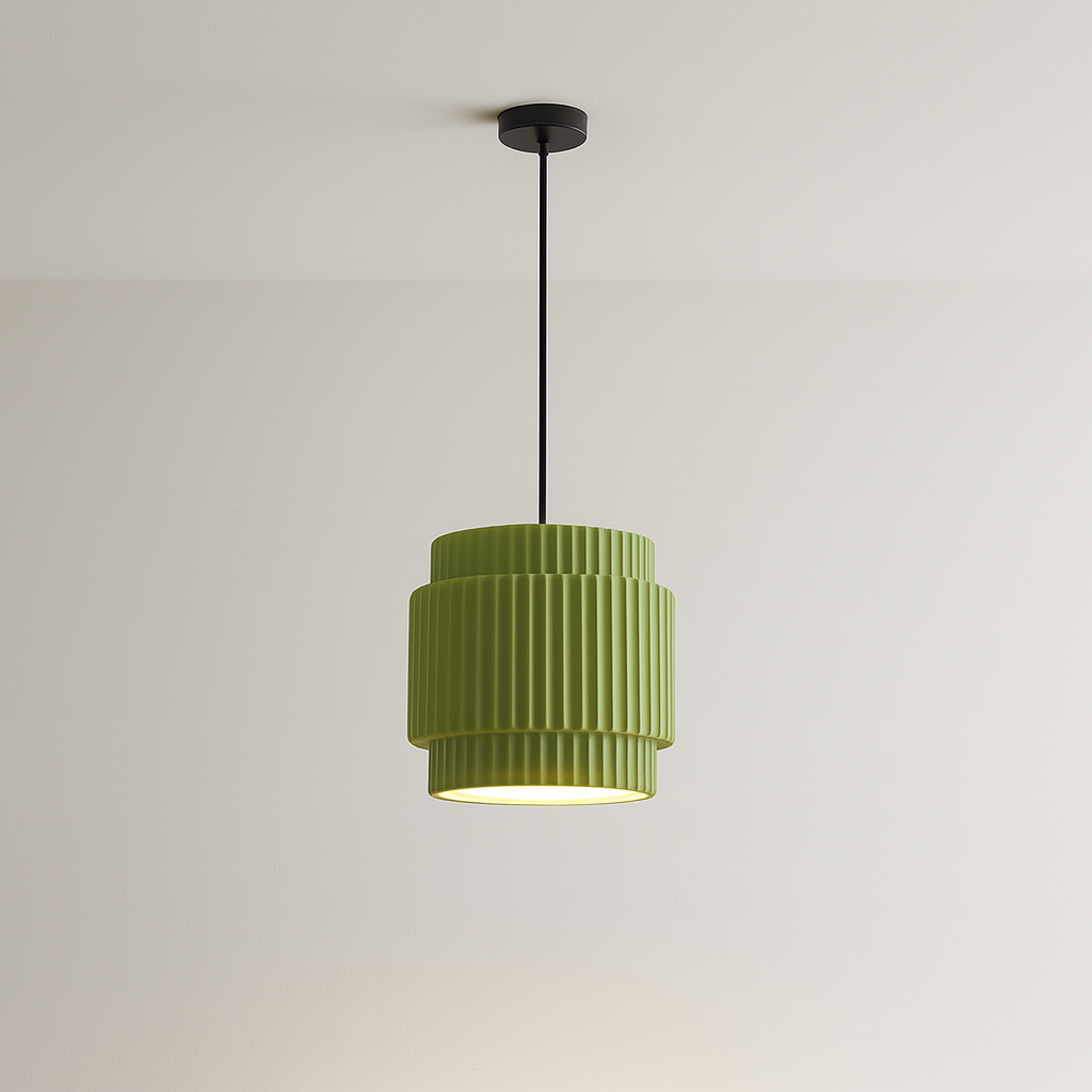 Lampe pendante colorée en céramique