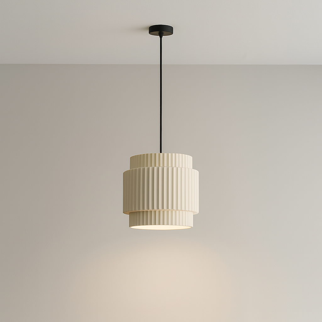 Lampe pendante colorée en céramique