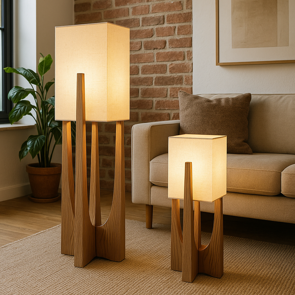 Lampadaire Wabi Sabi de style japonais