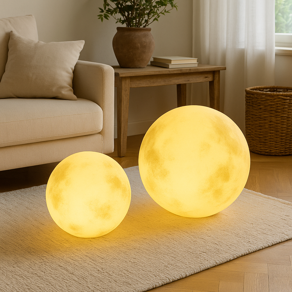 Lampe de lune à énergie solaire pour le jardin