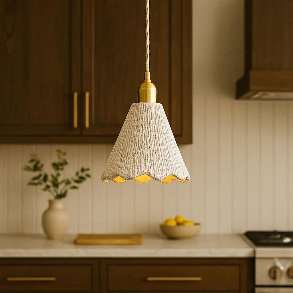 Lampe suspendue en ciment