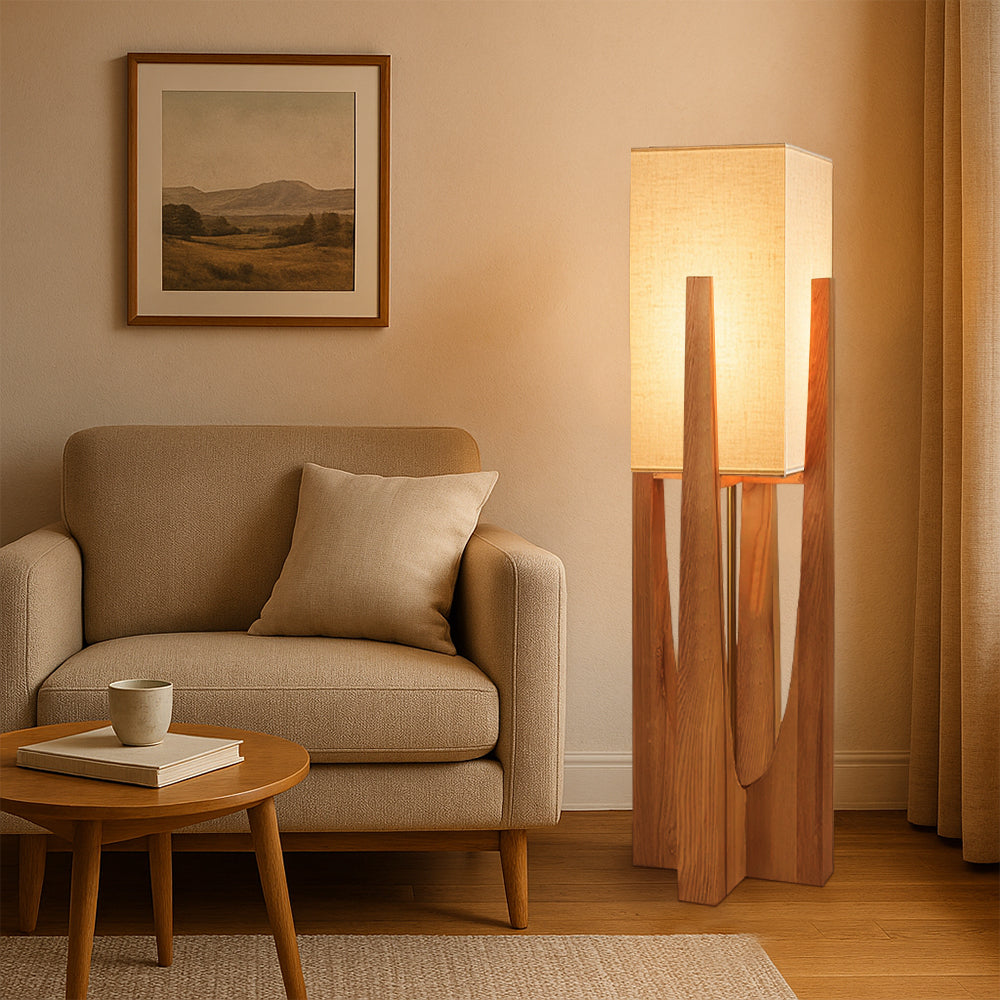 Lampadaire Wabi Sabi de style japonais