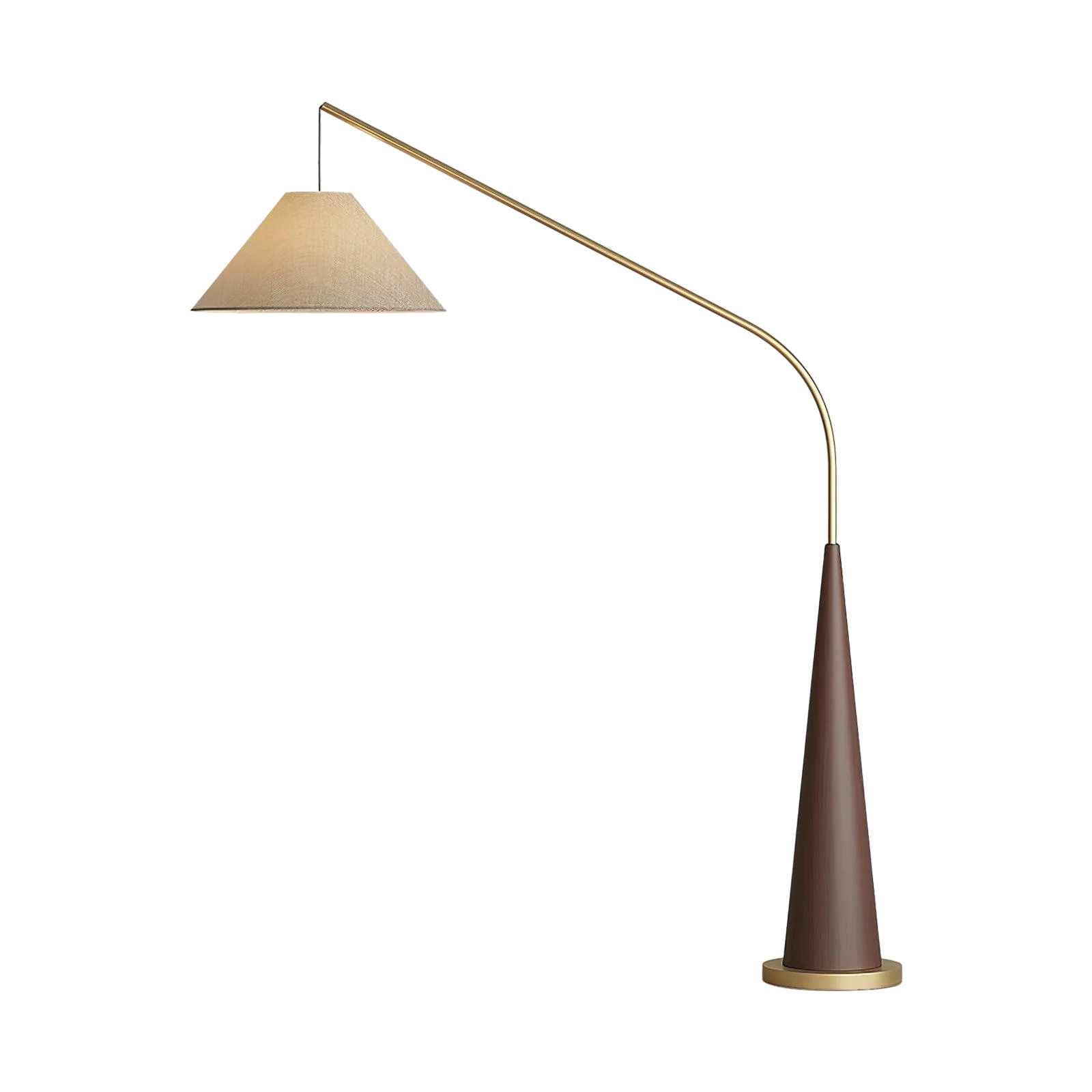 Lampadaire arc en bois de Charle's