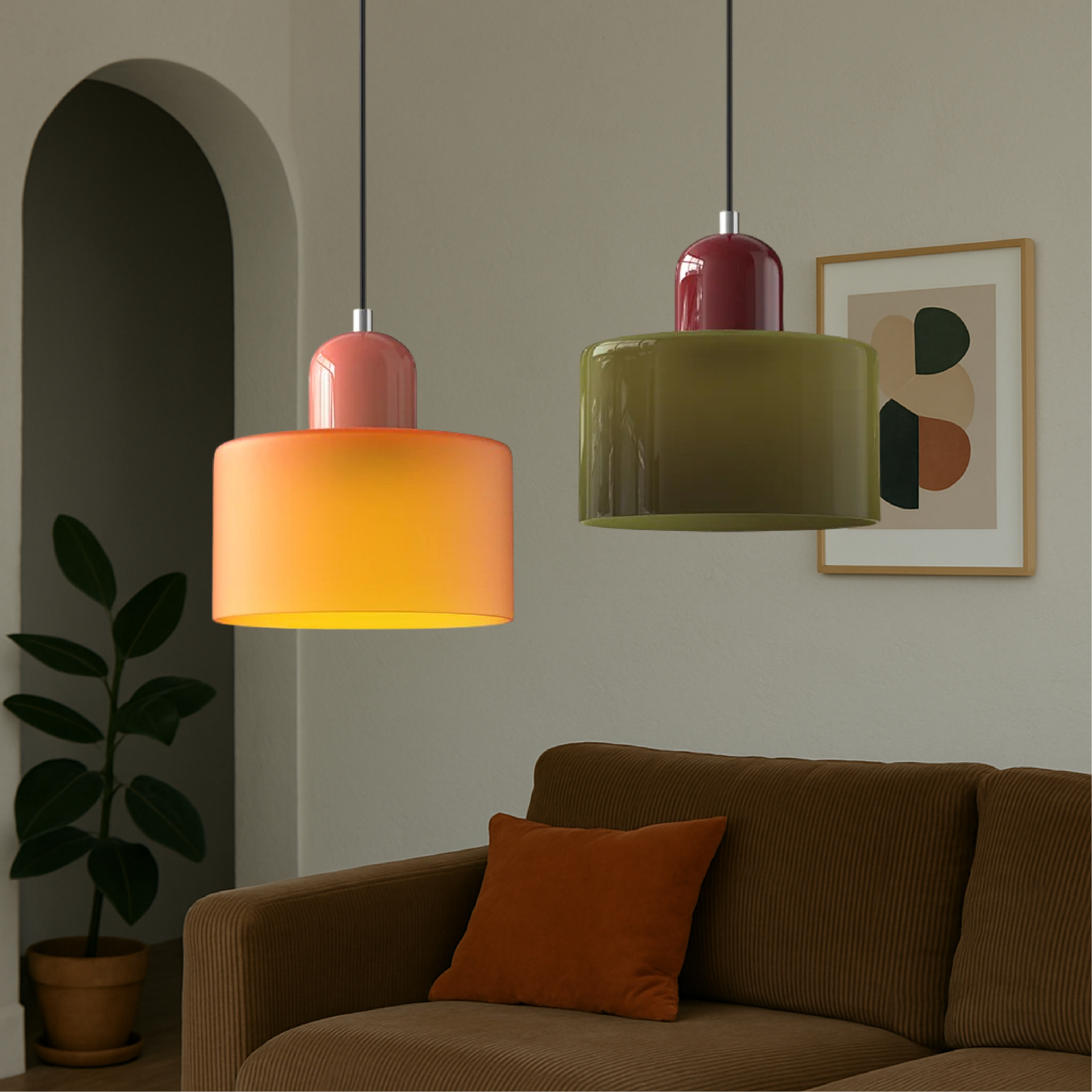 Lampe suspendue créative Bauhaus