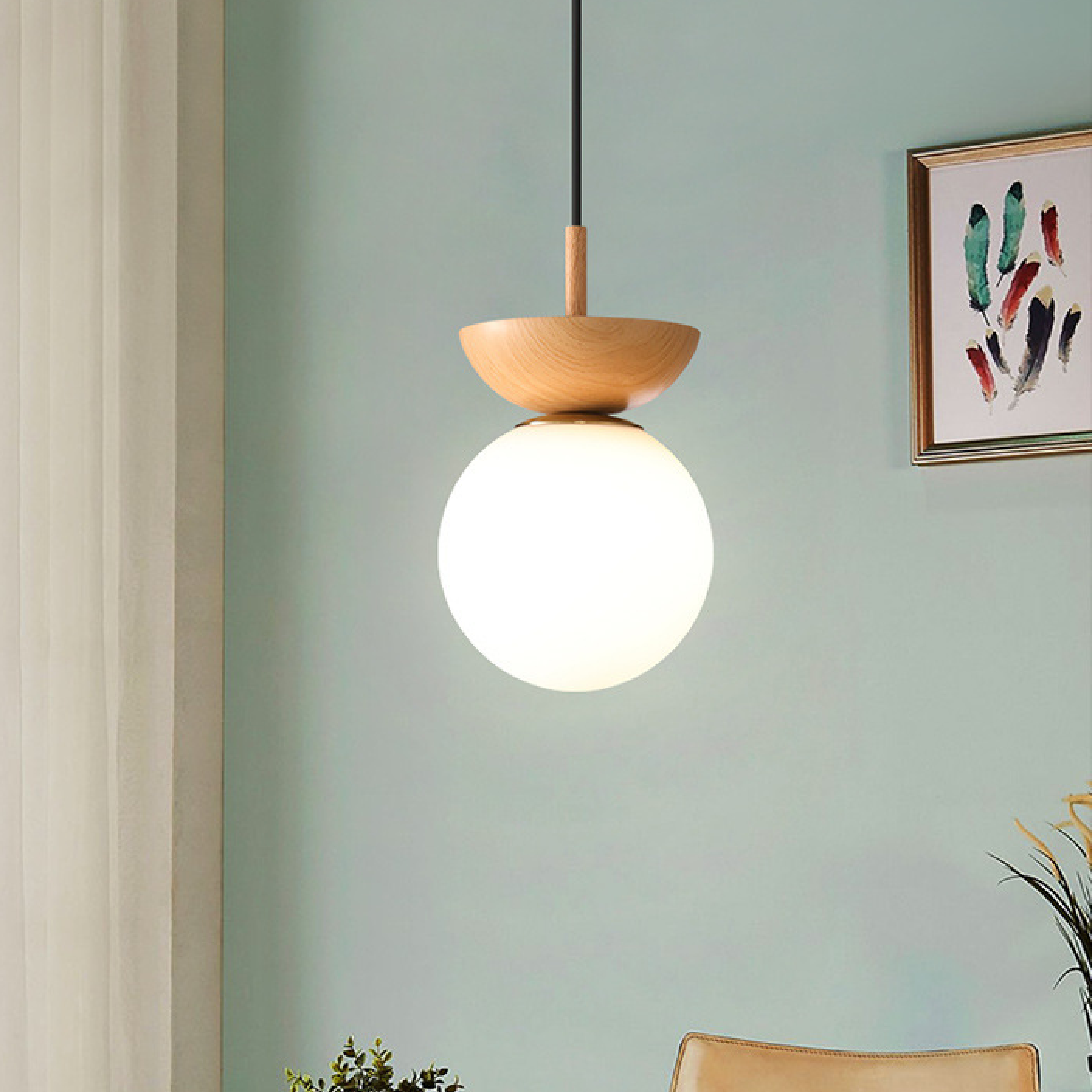 Lampe pendante nordique japonaise