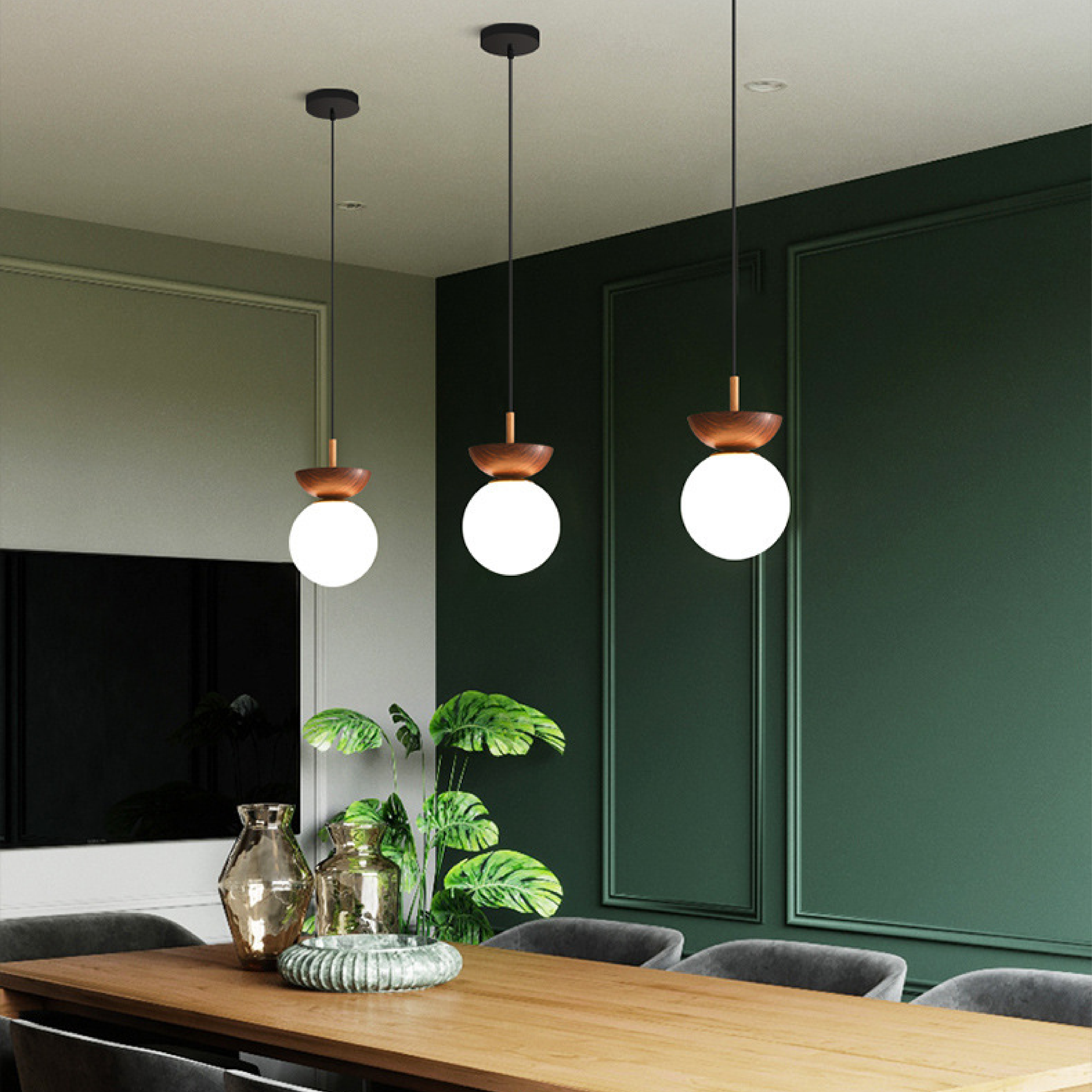 Lampe pendante nordique japonaise