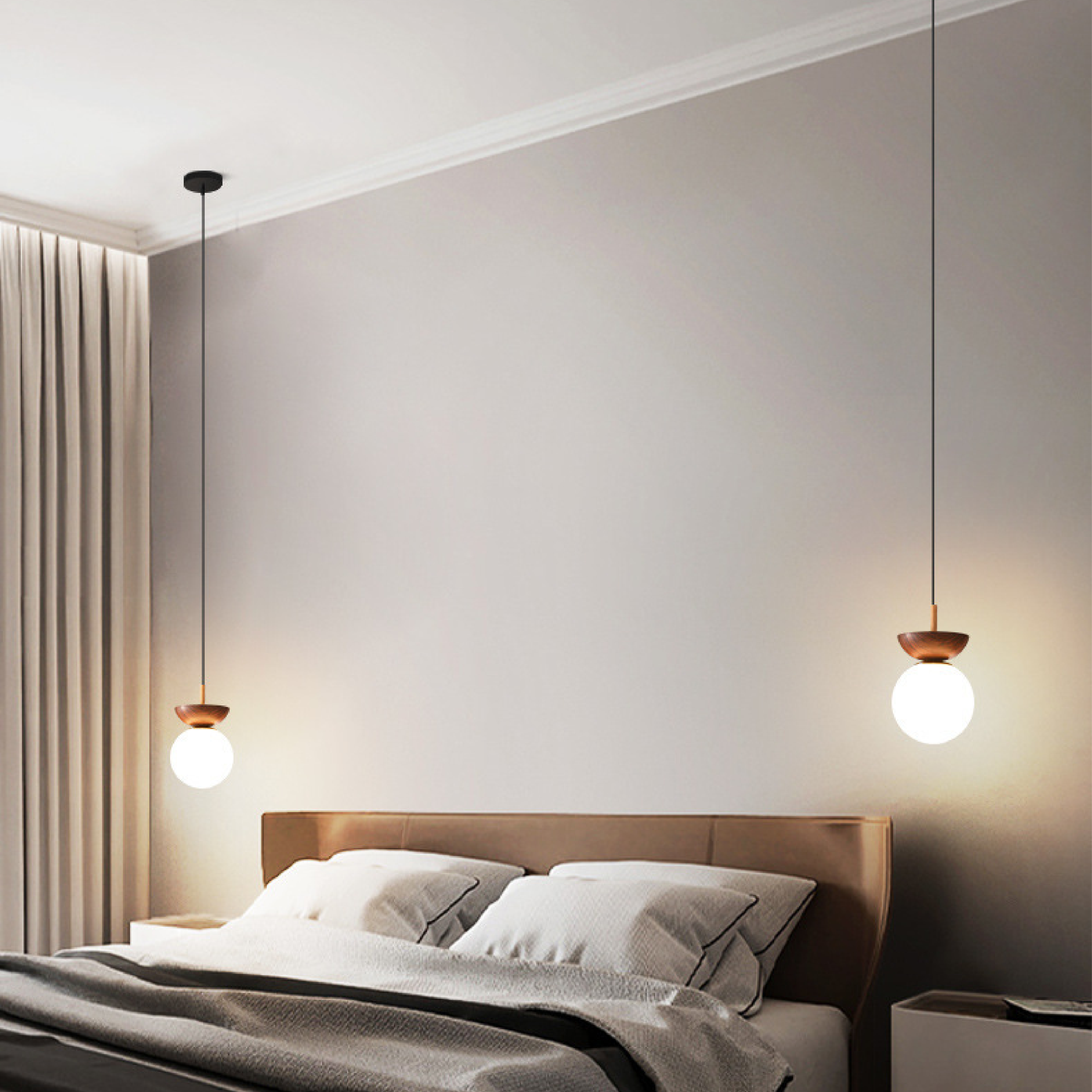Lampe pendante nordique japonaise