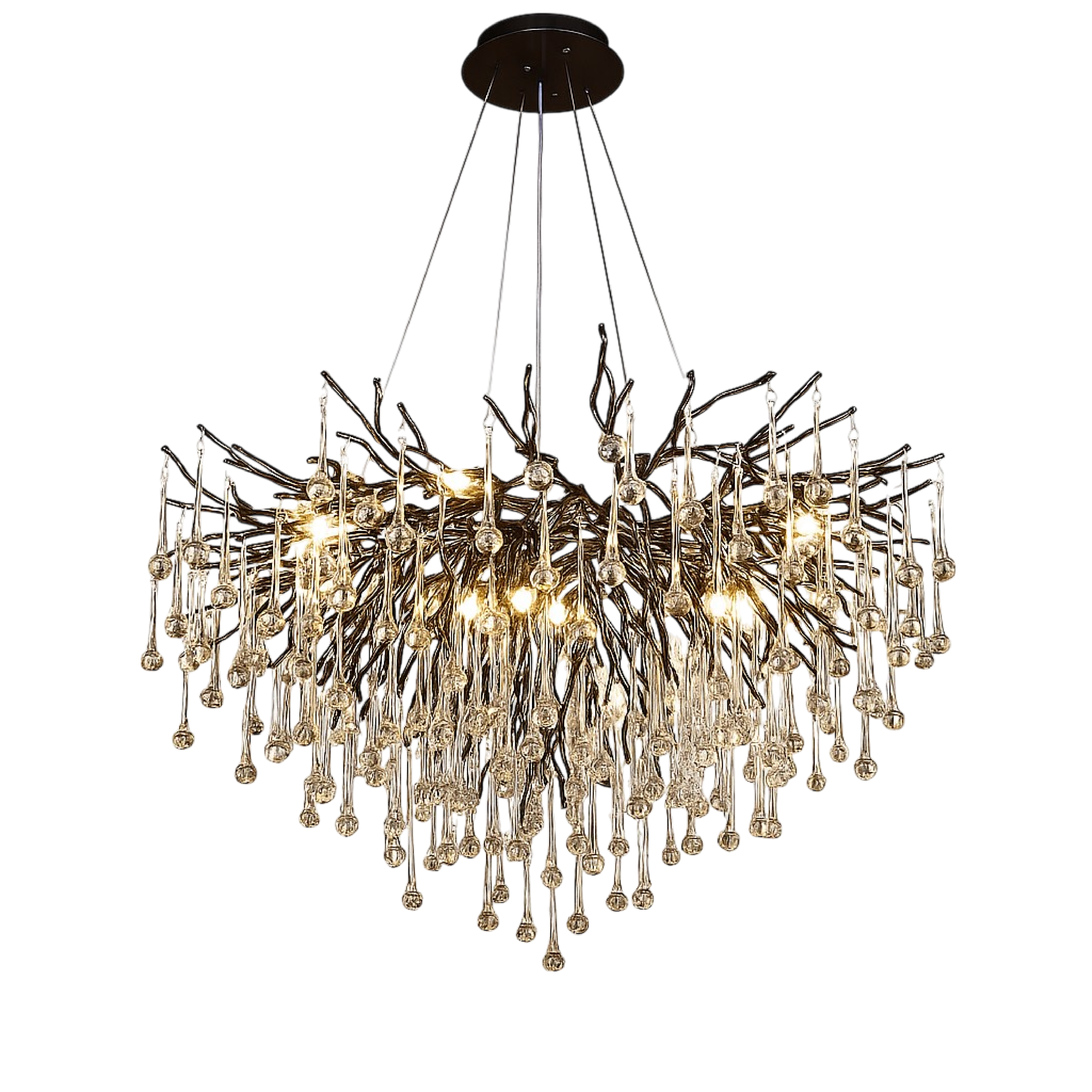 Lustre noir Raindrop