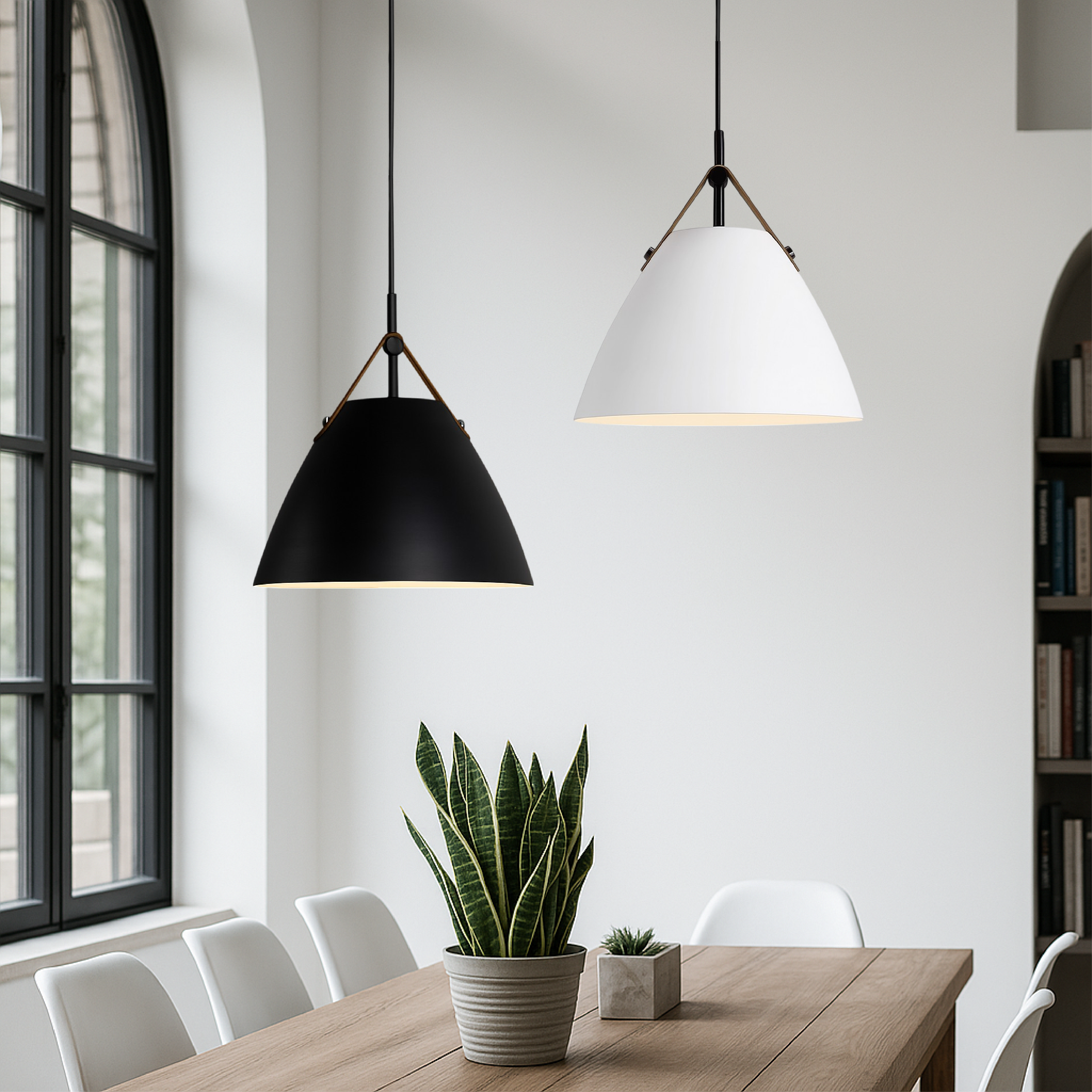 Lampe pendante scandinave colorée
