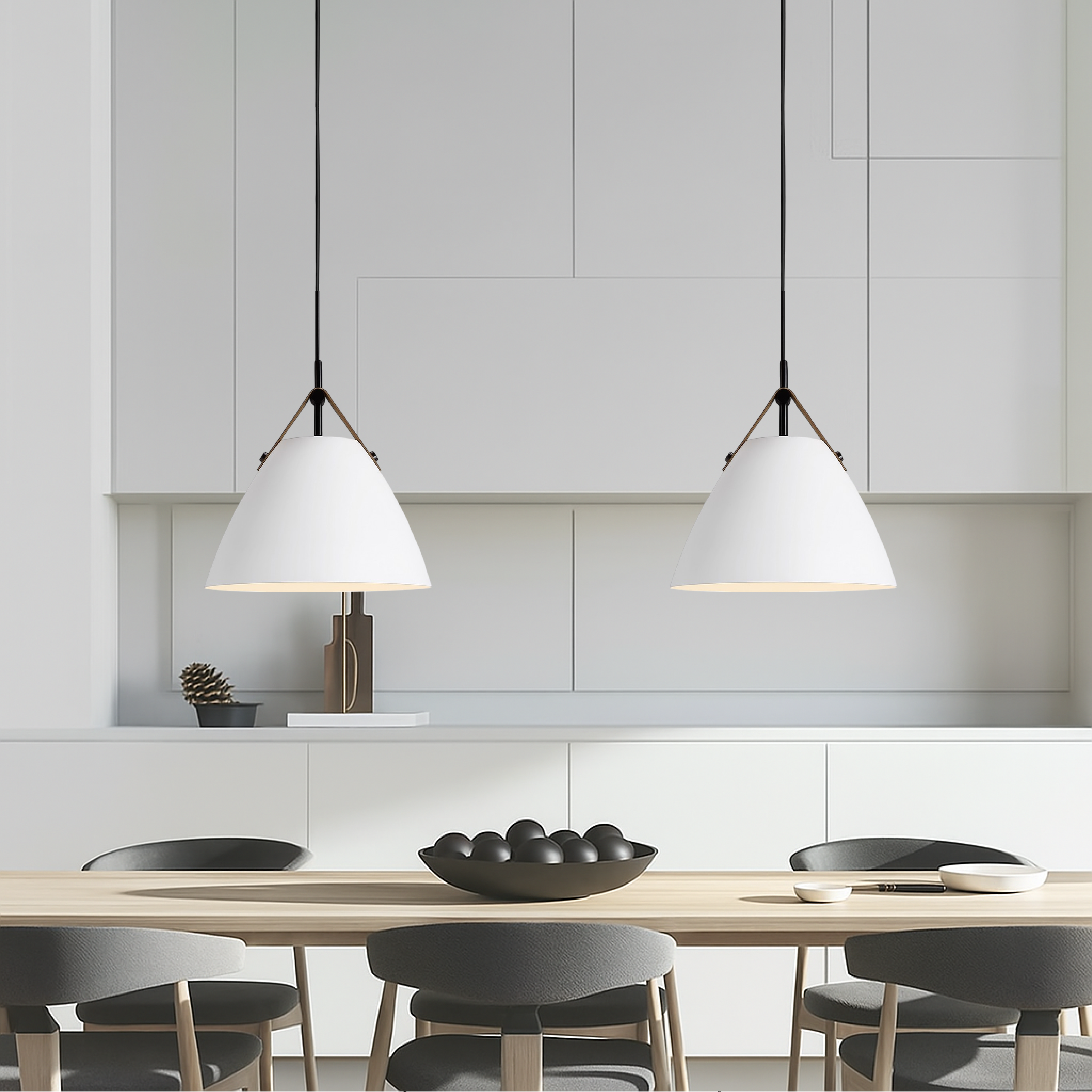 Lampe pendante scandinave colorée