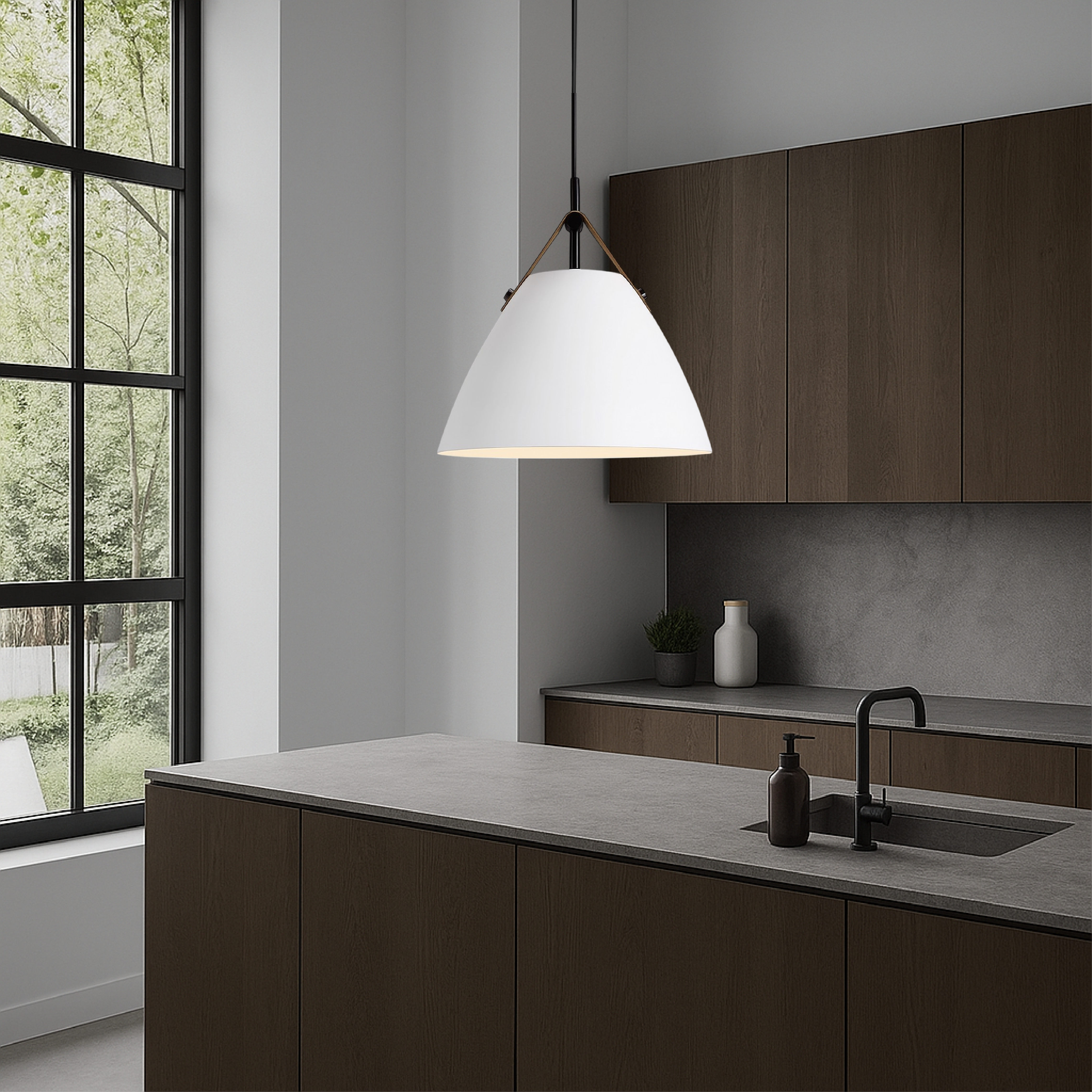 Lampe pendante scandinave colorée