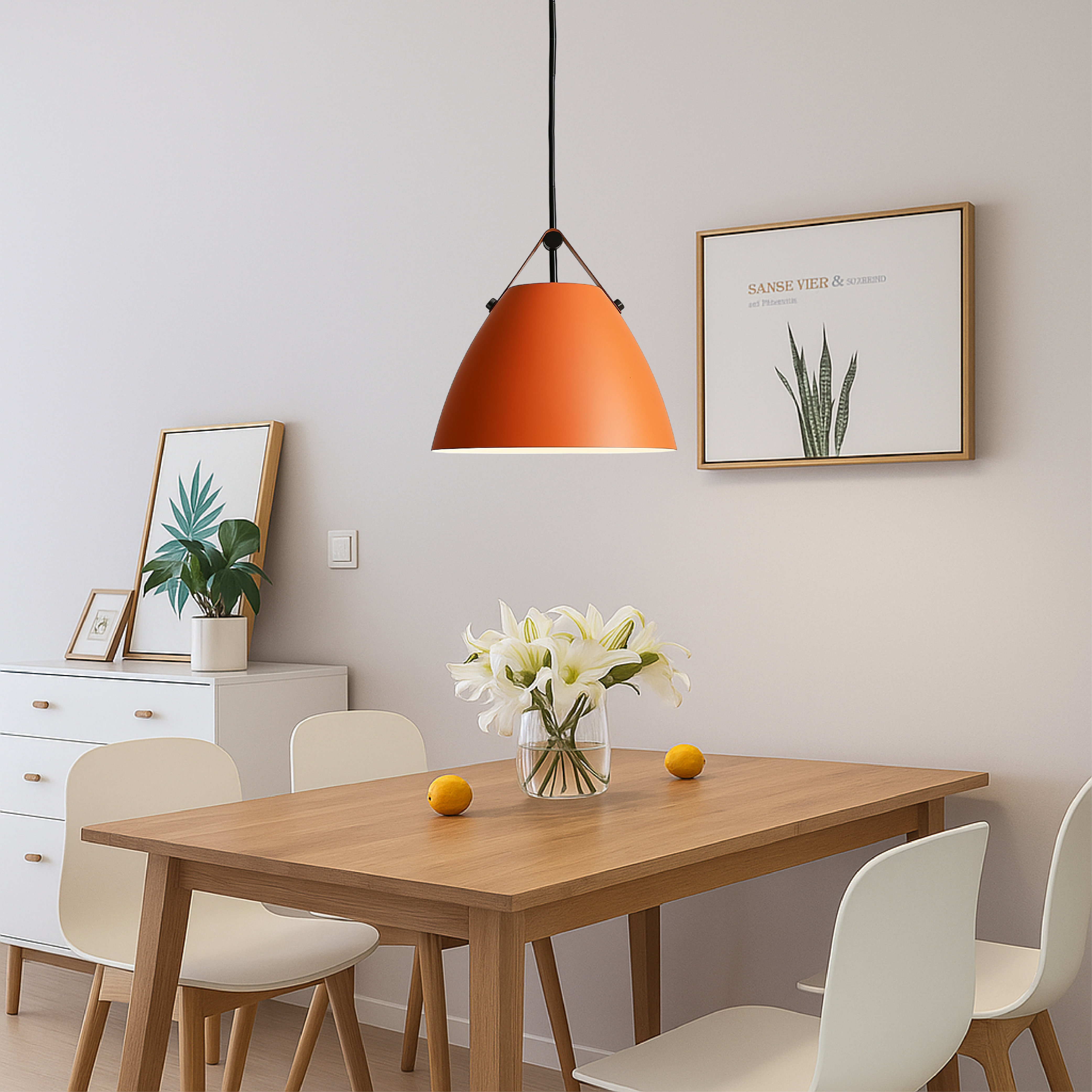 Lampe pendante scandinave colorée