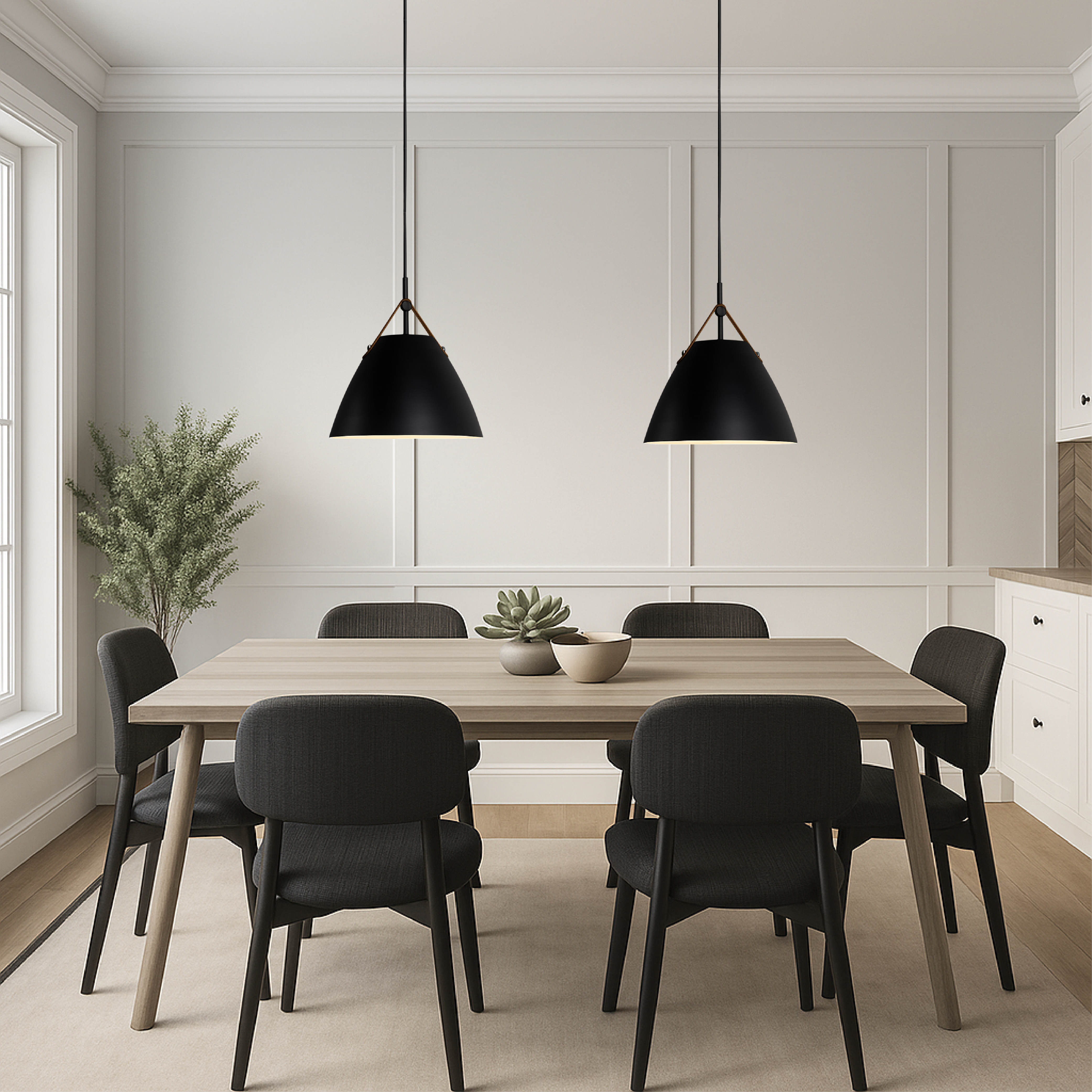 Lampe pendante scandinave colorée