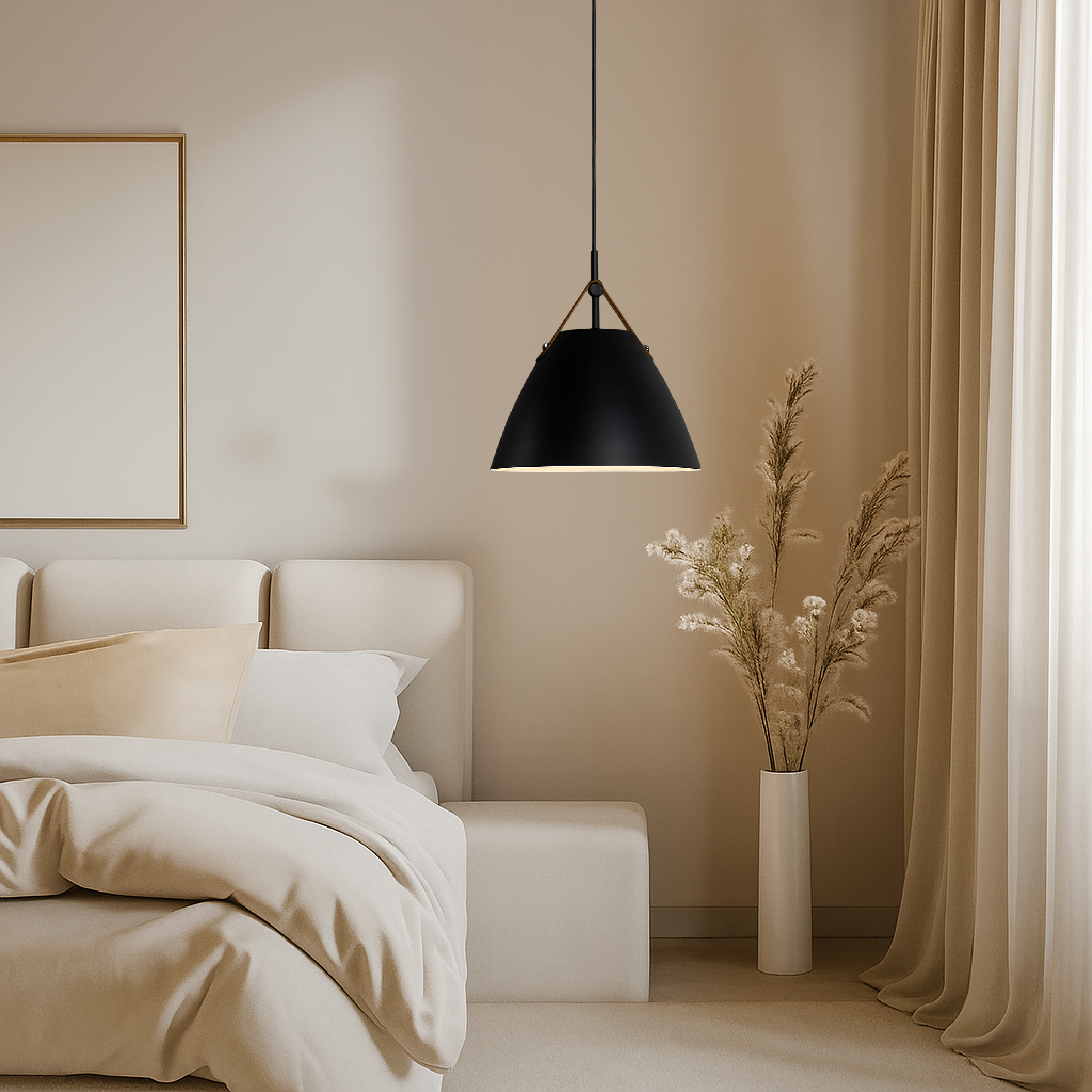 Lampe pendante scandinave colorée