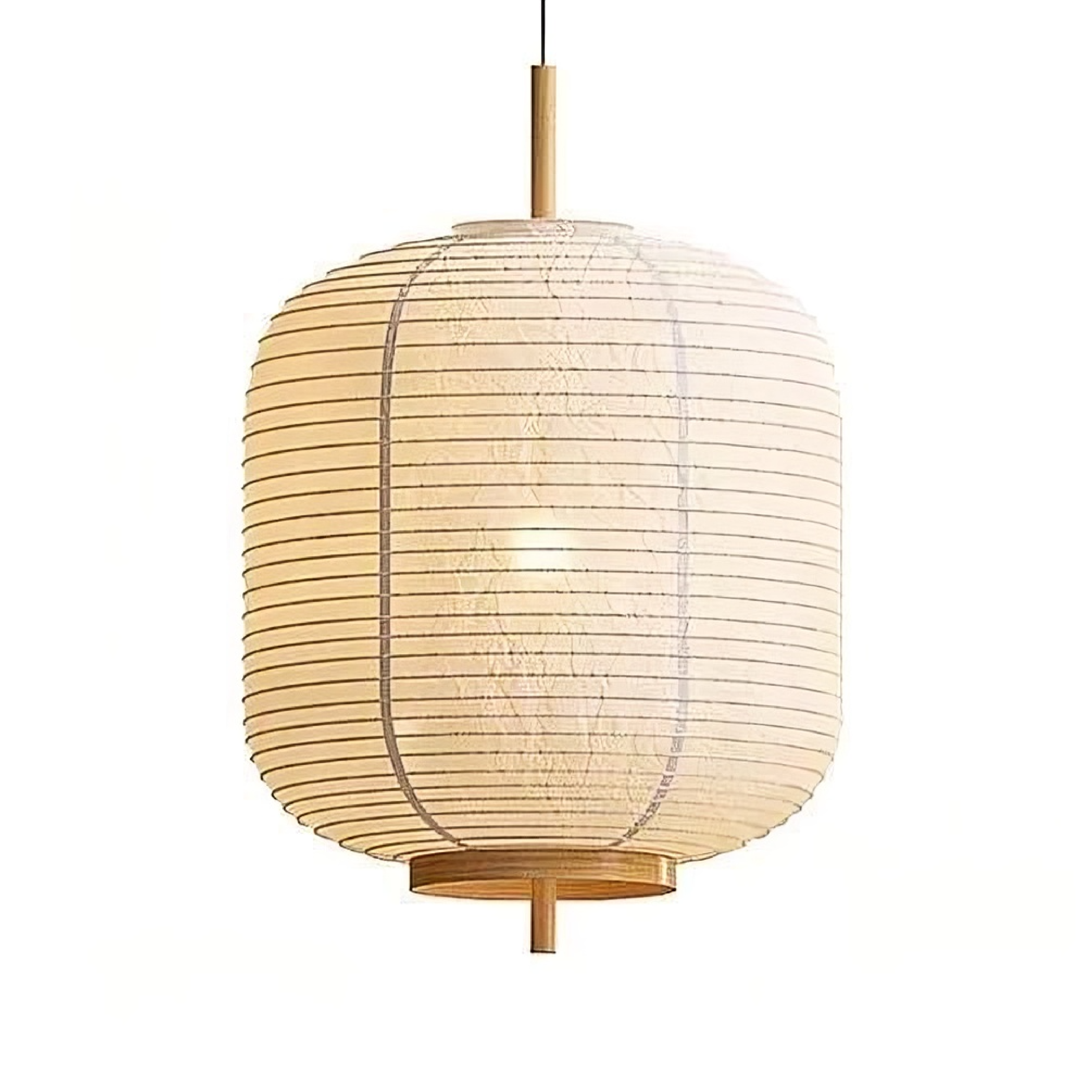 Lampe suspendue en papier de riz japonais