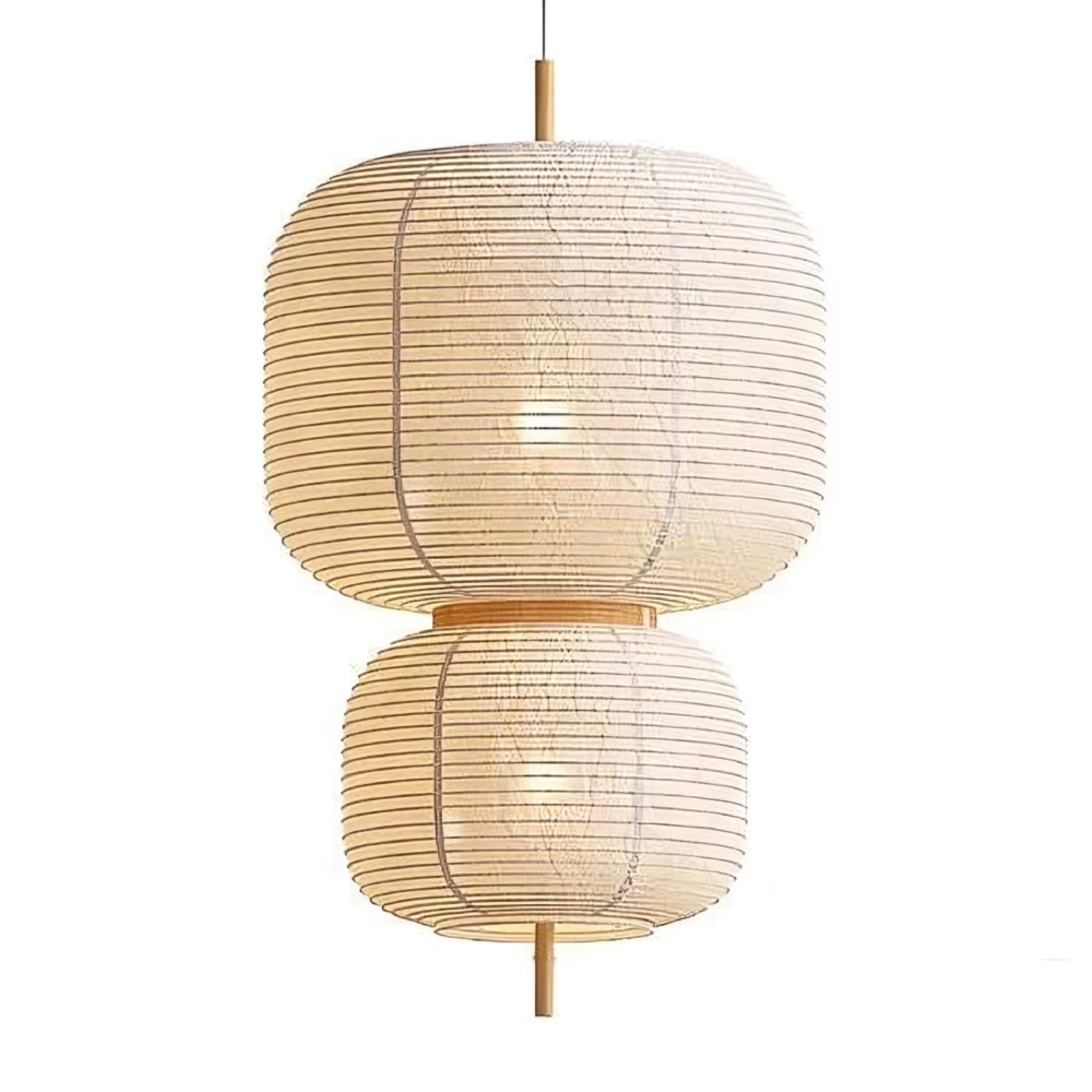 Lampe suspendue en papier de riz japonais