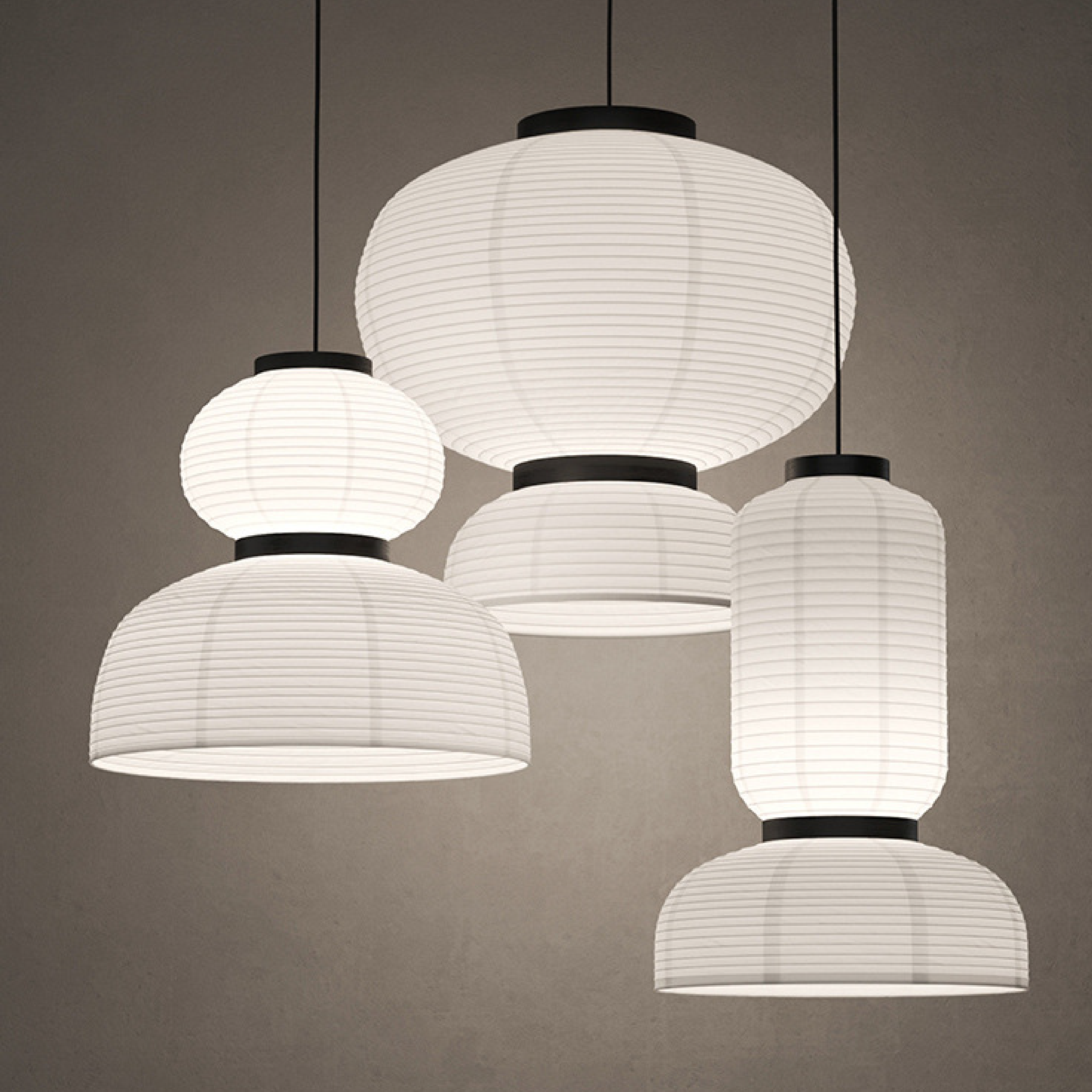 Lampe suspendue japonaise Wabi Sabi