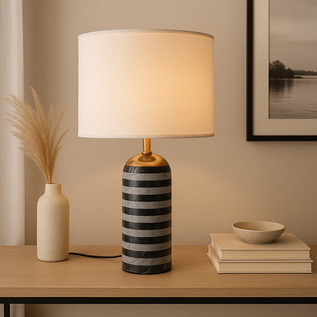 Lampe à poser en marbre Rexo