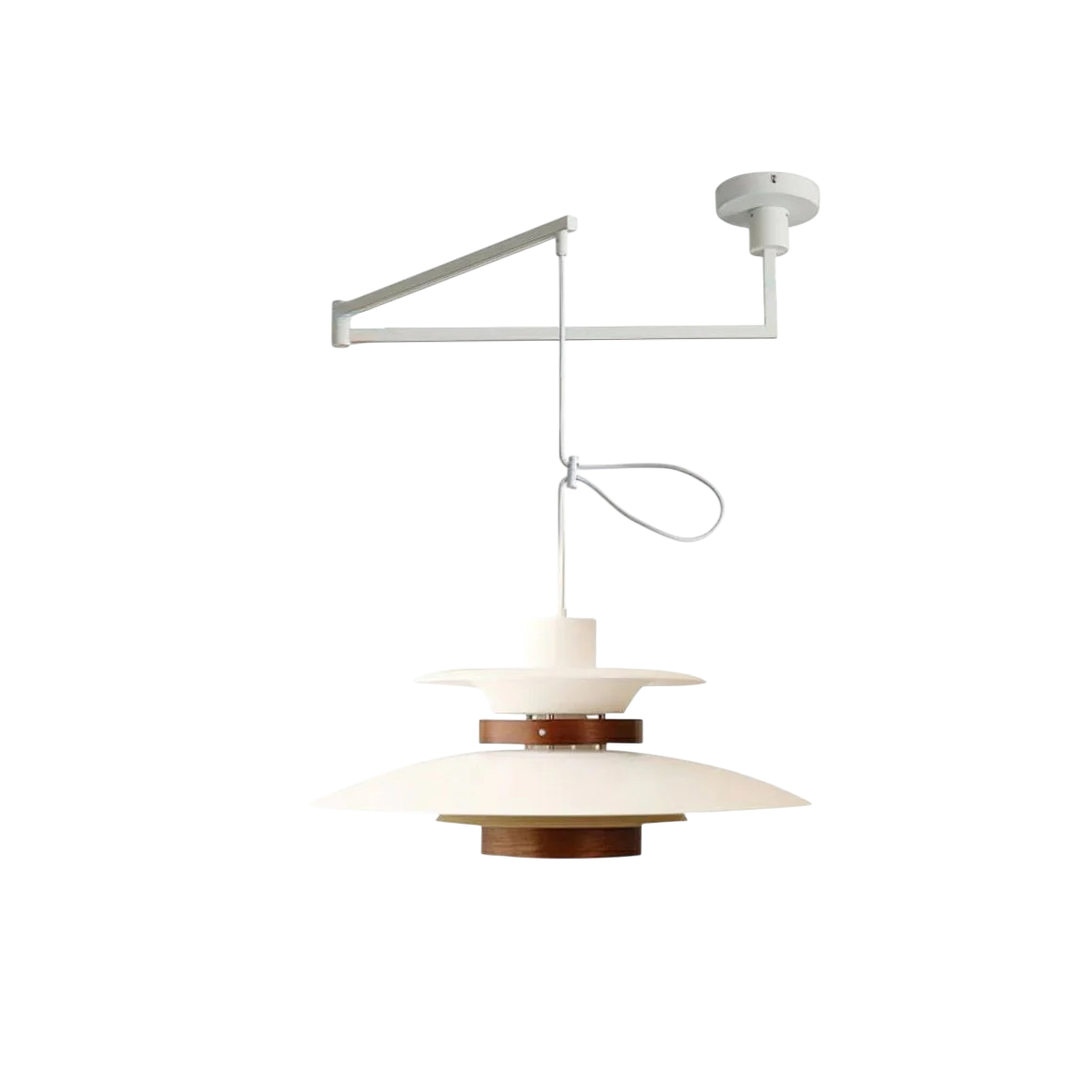 Lampe suspendue à bras articulé Merado