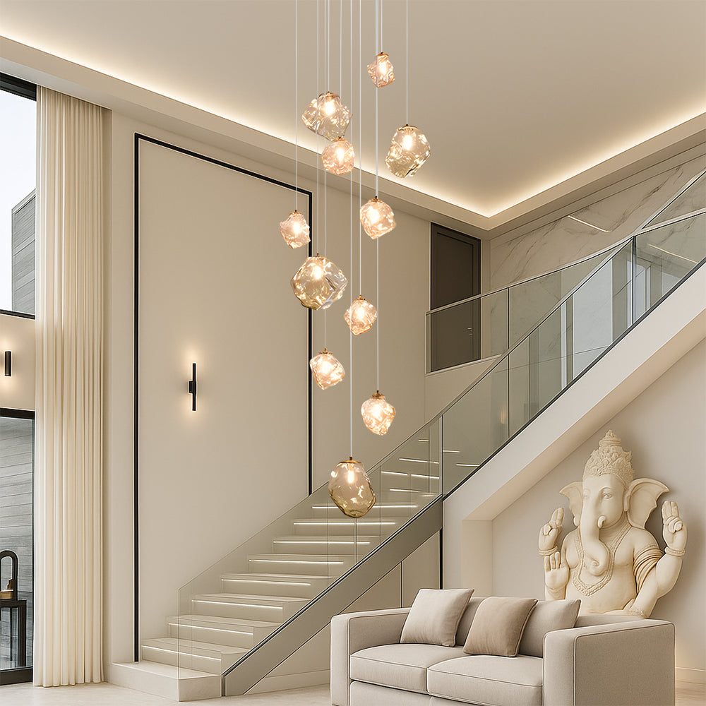 Lustre d'escalier Nordic Villa